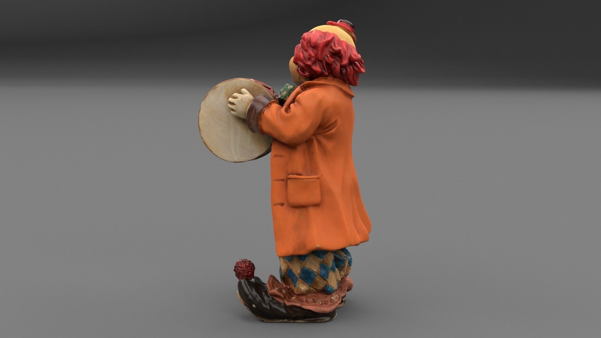 Clown statuette high-poly 3D model_27