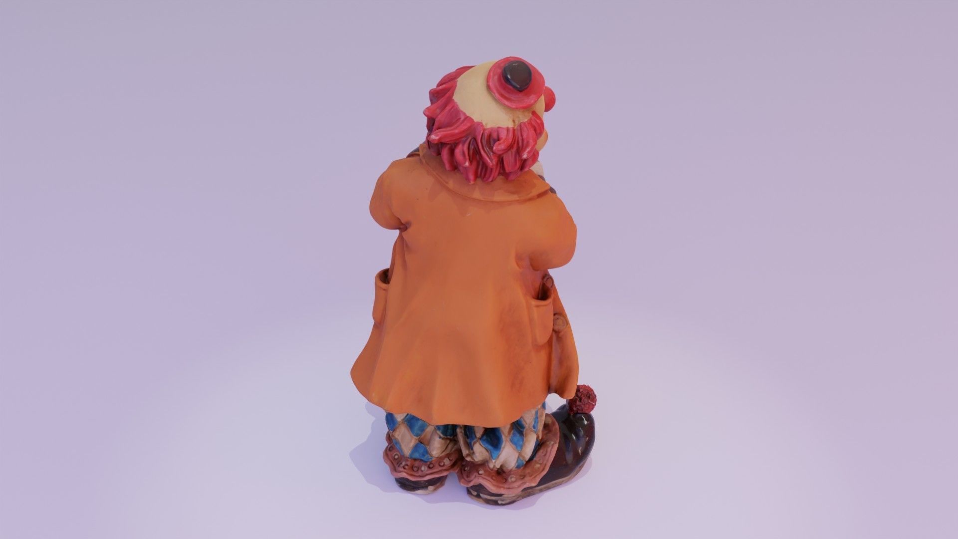 Clown statuette high-poly 3D model_15