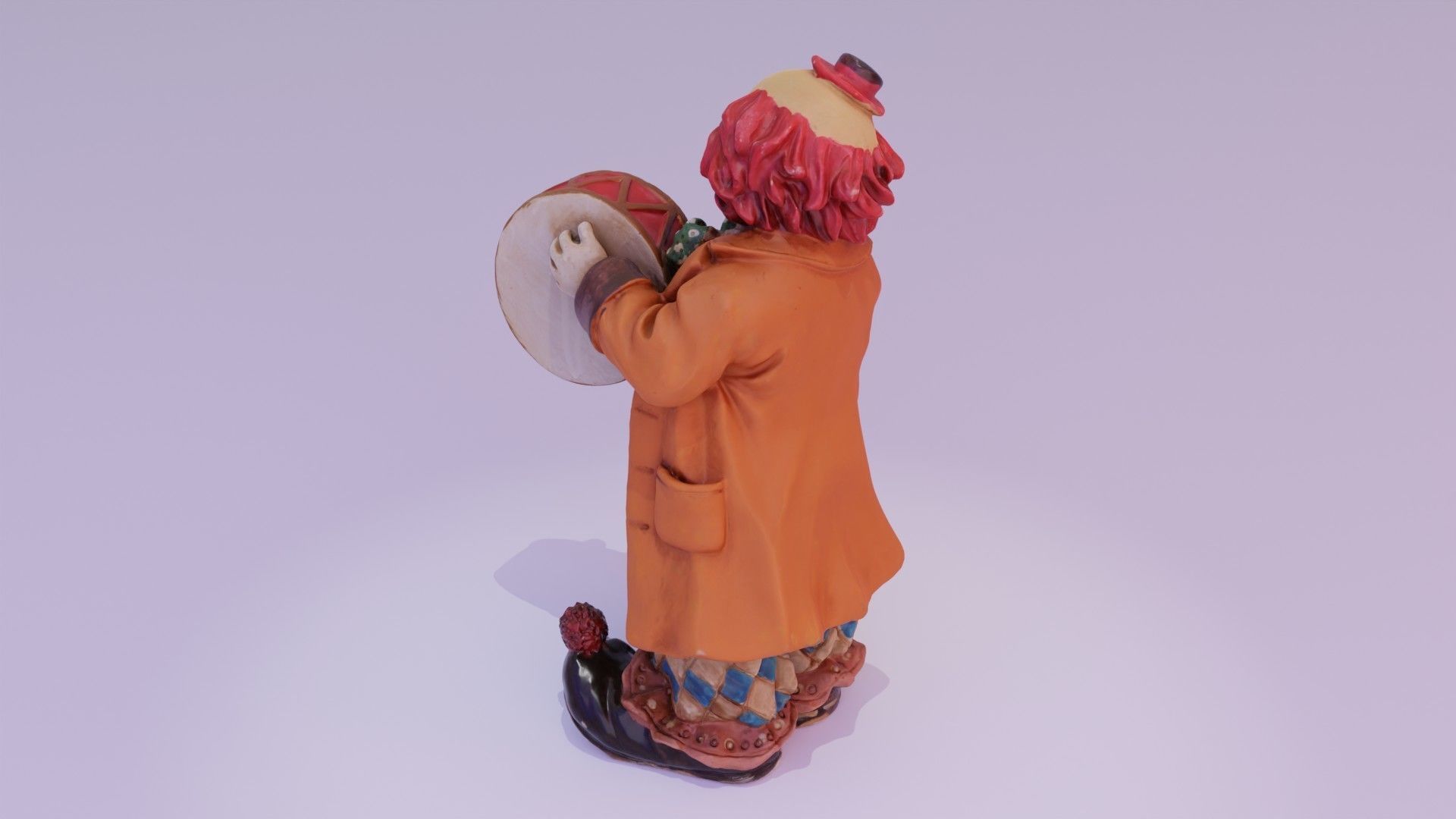 Clown statuette high-poly 3D model_17