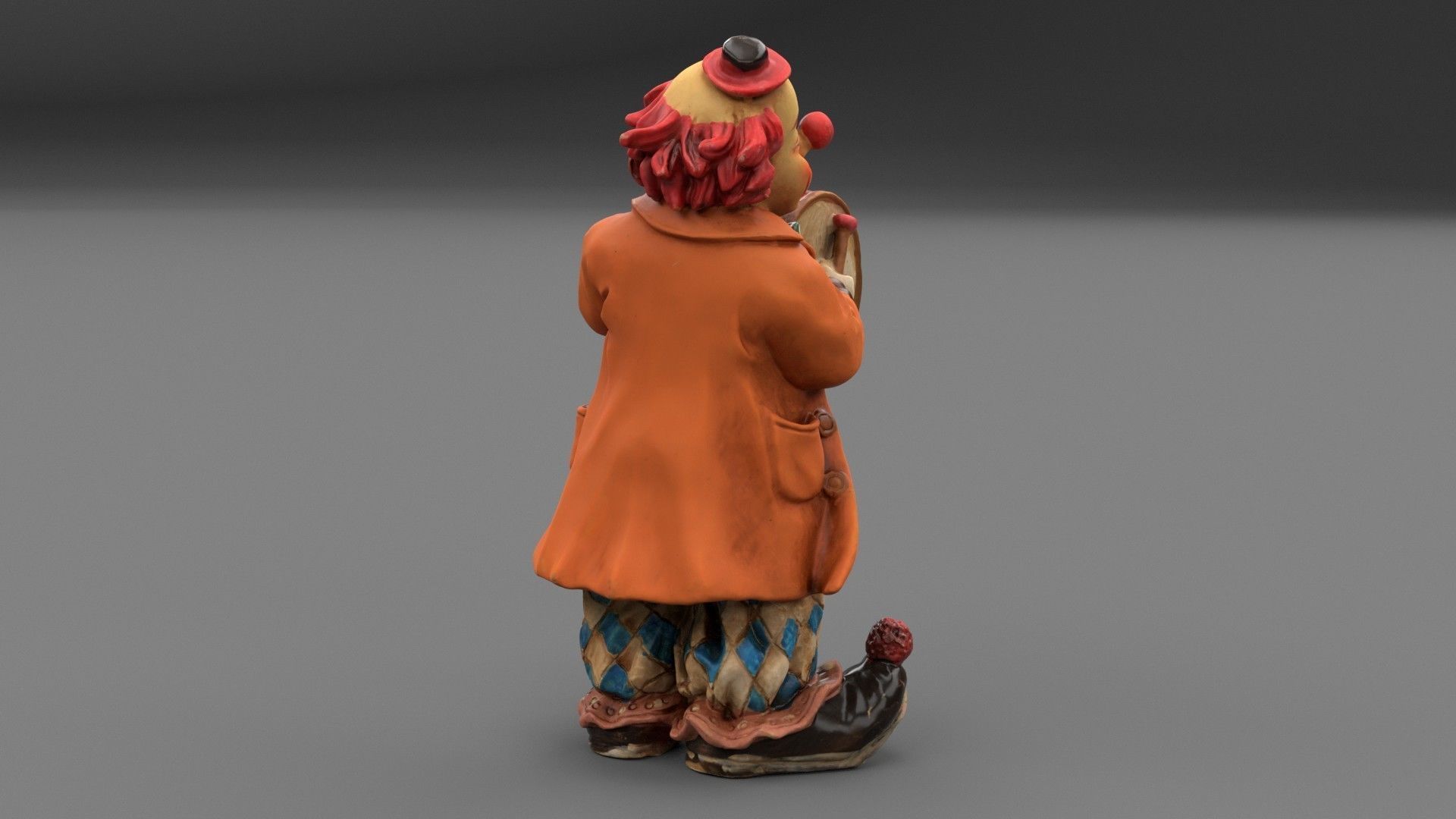 Clown statuette high-poly 3D model_24