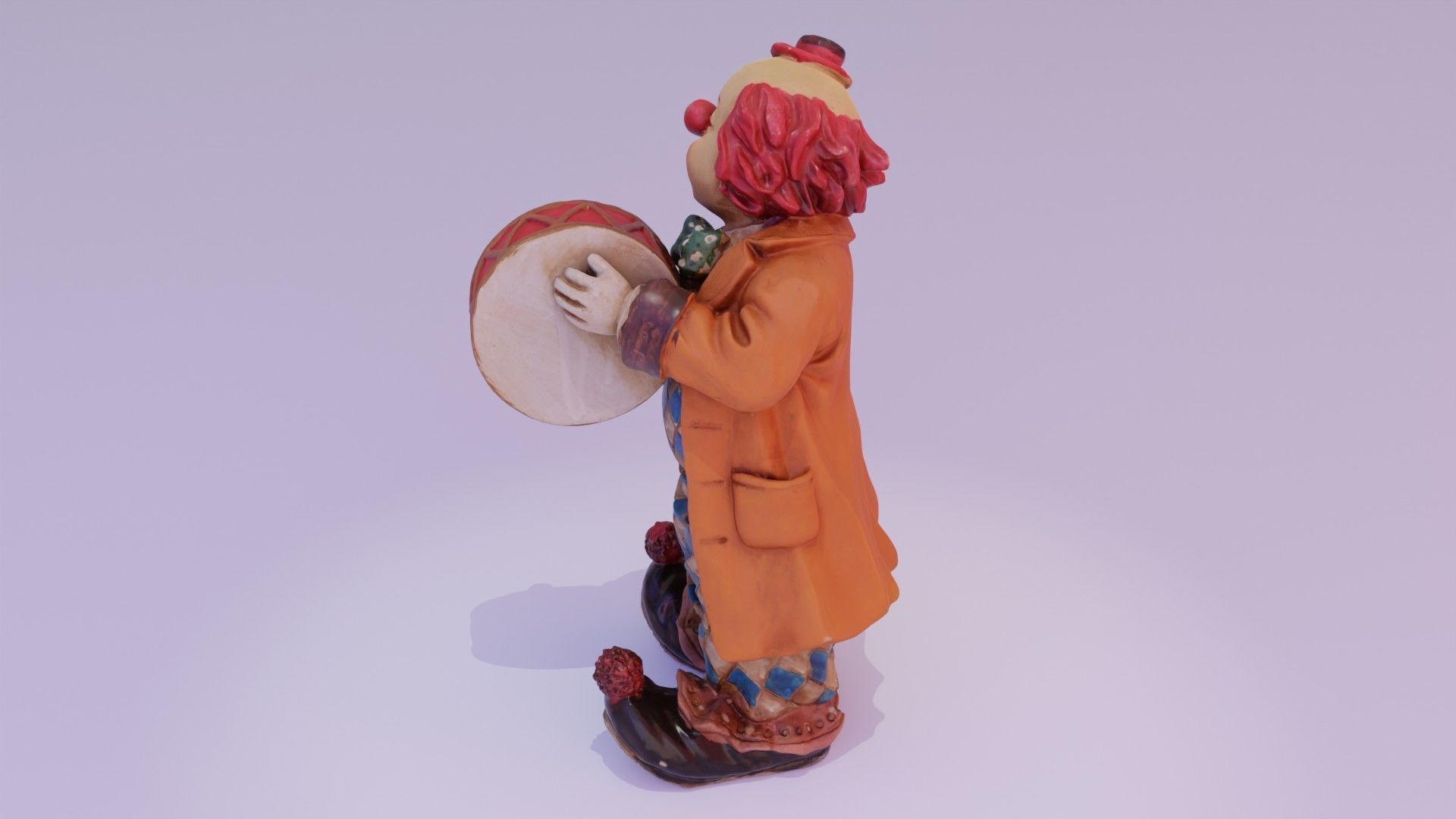 Clown statuette high-poly 3D model_18