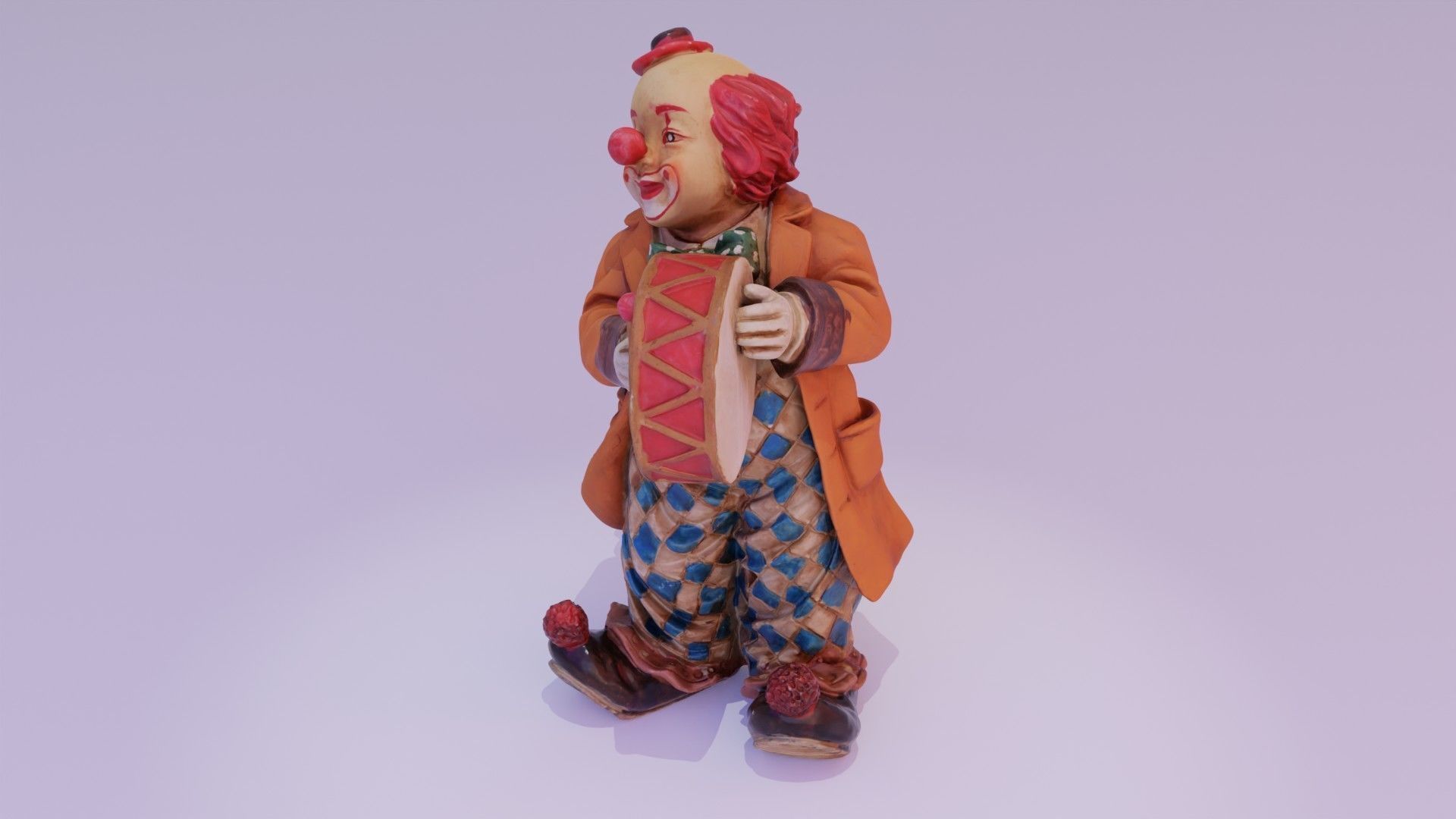 Clown statuette high-poly 3D model_20