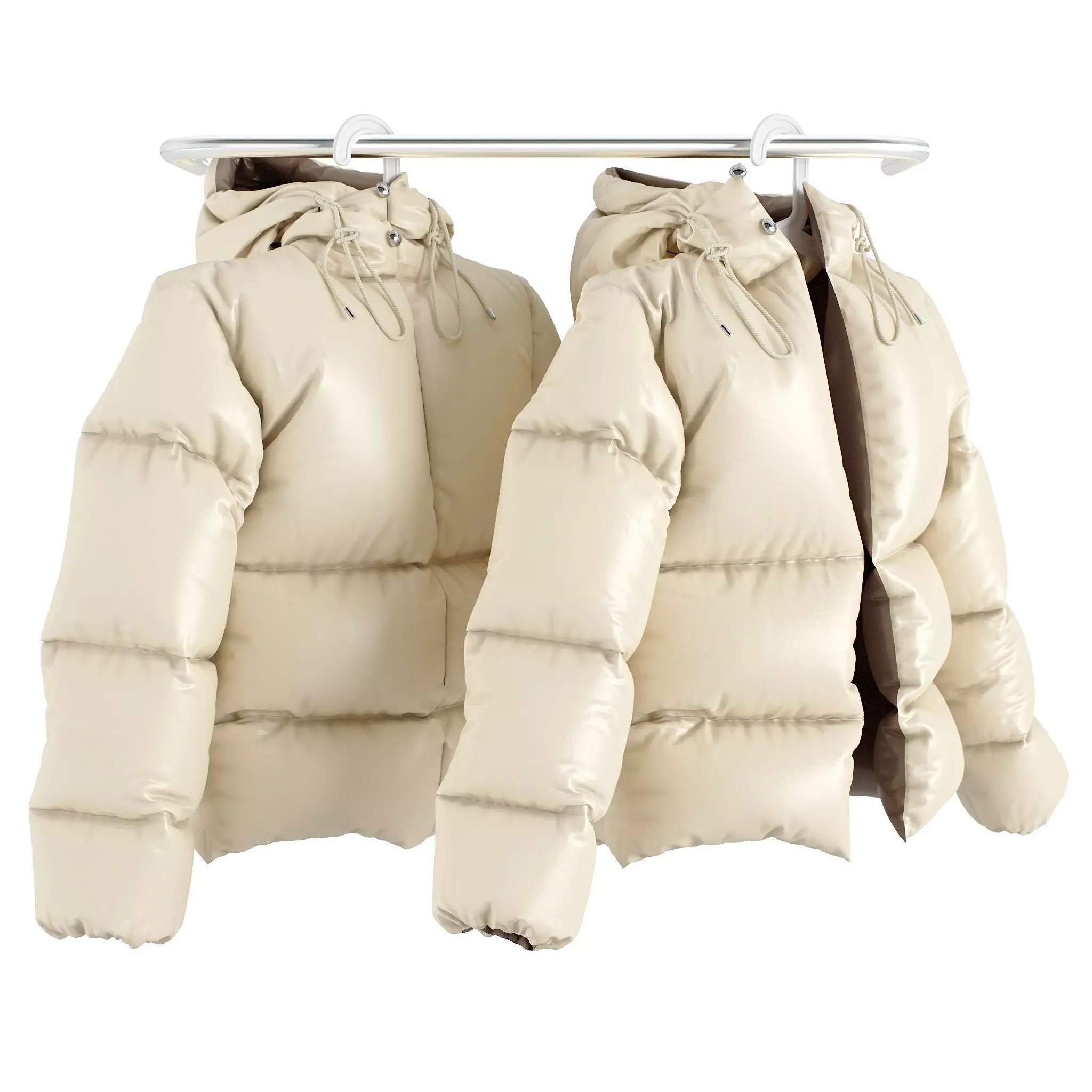 Jacket Moncler Isadora on a Hanger 3D model