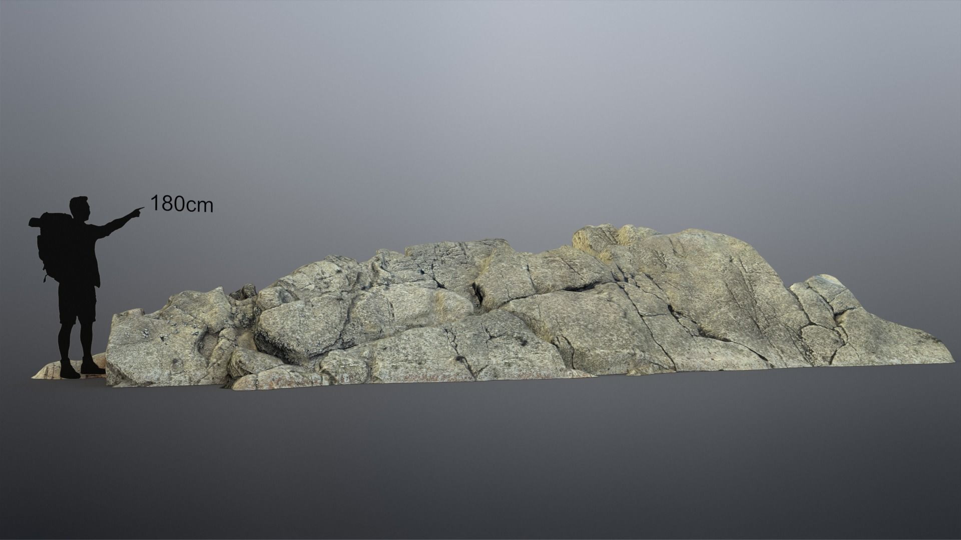 Beach Rock Low-poly 3D model_5