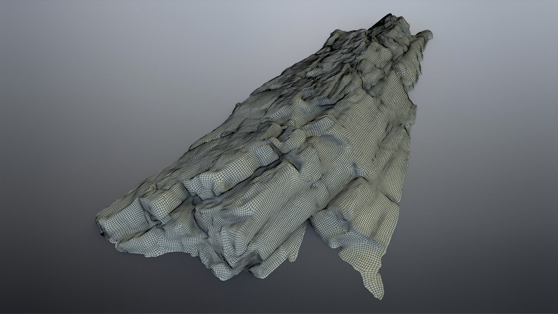 Beach Rock Low-poly 3D model_13