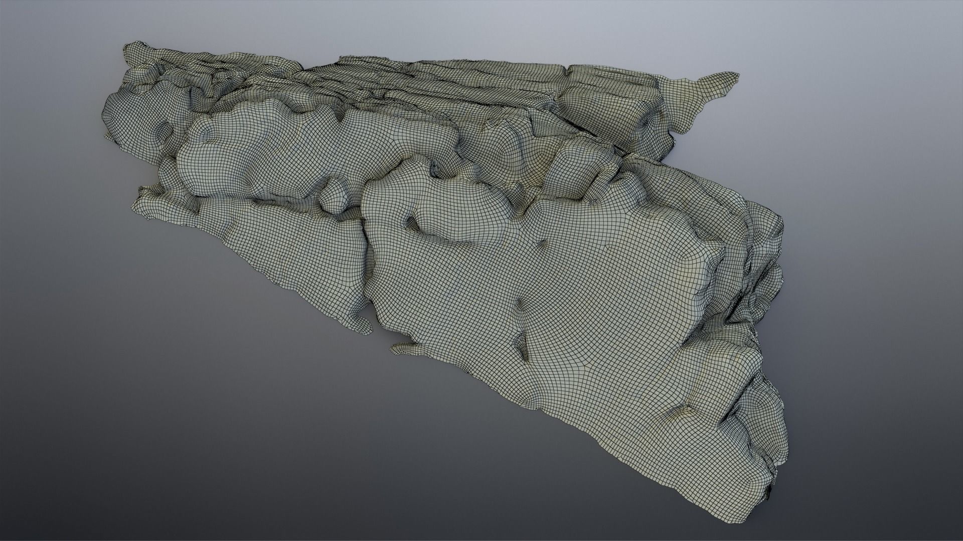 Beach Rock Low-poly 3D model_14