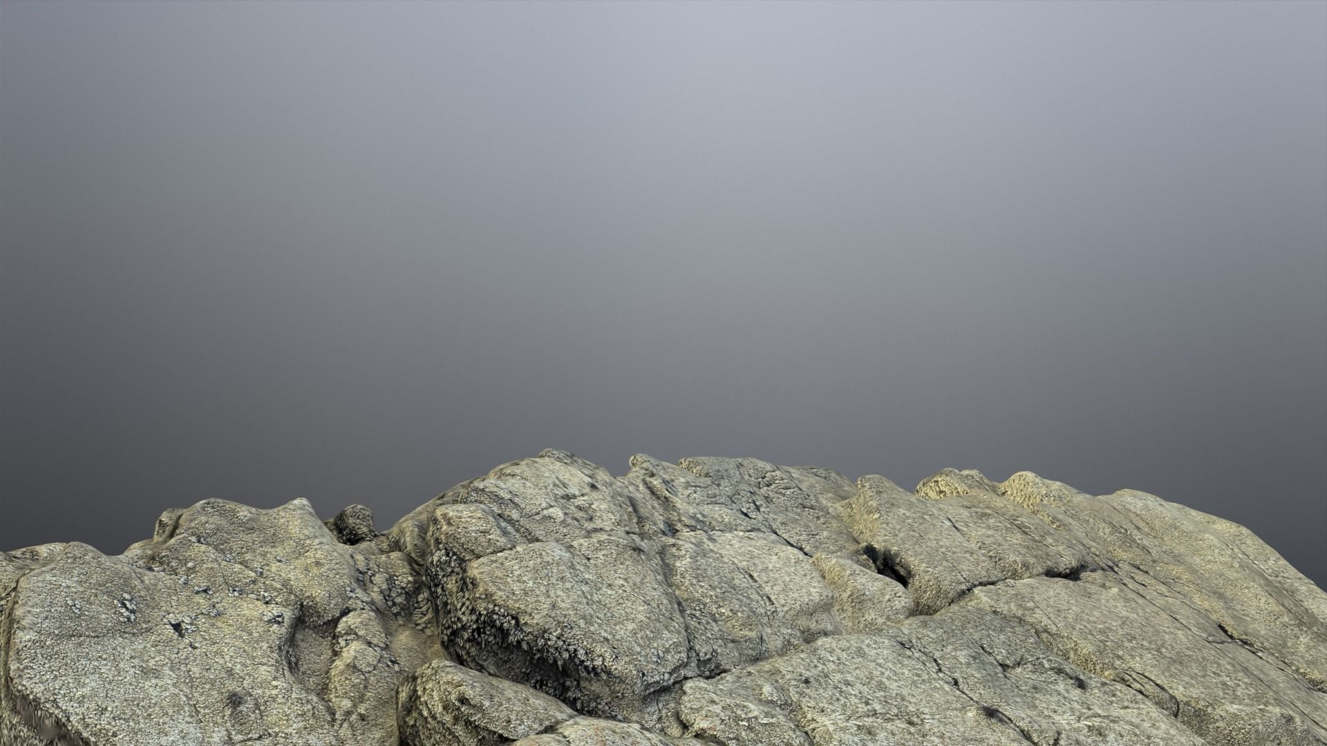 Beach Rock Low-poly 3D model_11