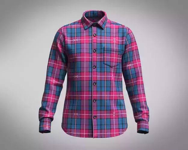 Mens Red and Blue Stripe Shirt