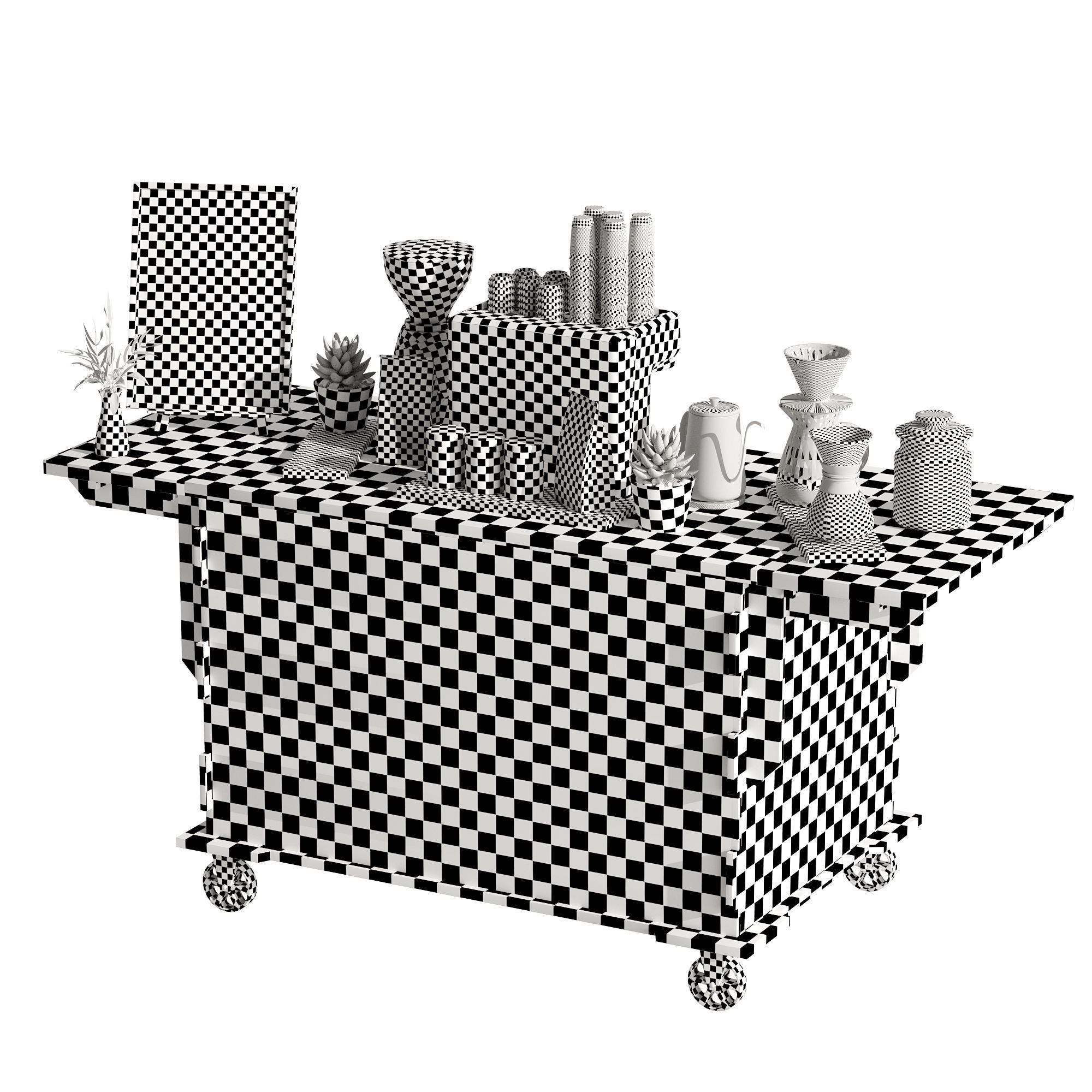 Espresso cart set 1 3D model_23