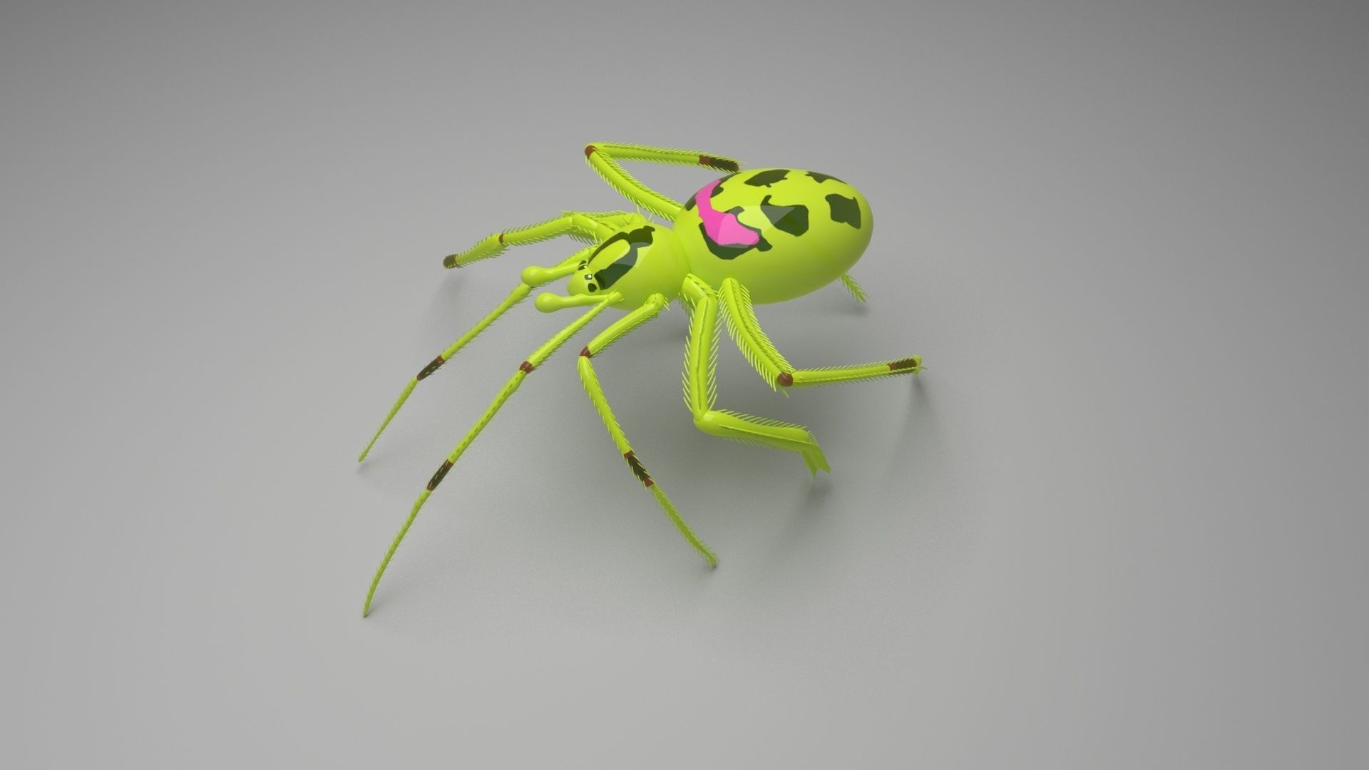 Happy Face Spider 3D Model CGTrader Happy face spider 3d model cgtrader