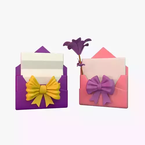 Envelope lilies in 3D model