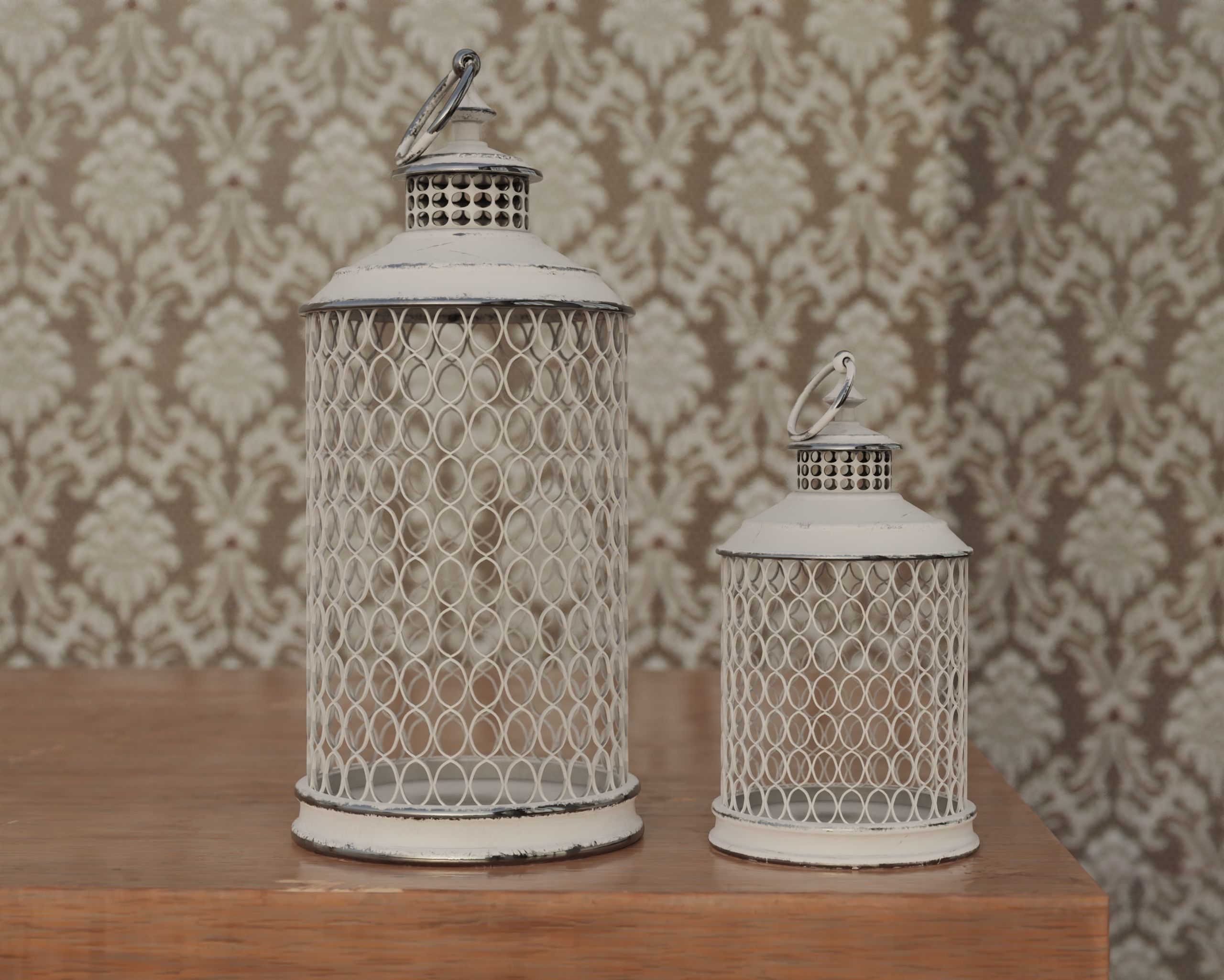 Lanterns pack Low-poly 3D model_9