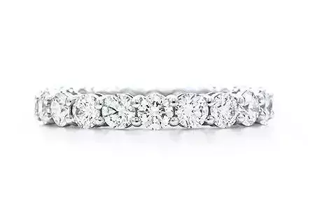 YD116 oval diamond eternity band