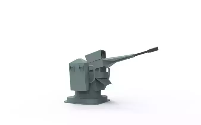 Naval gun type 15 3D model