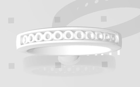 YD117 diamond eternity band 3D print model_2