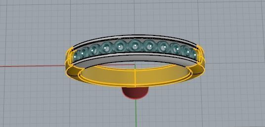 YD117 diamond eternity band 3D print model_1