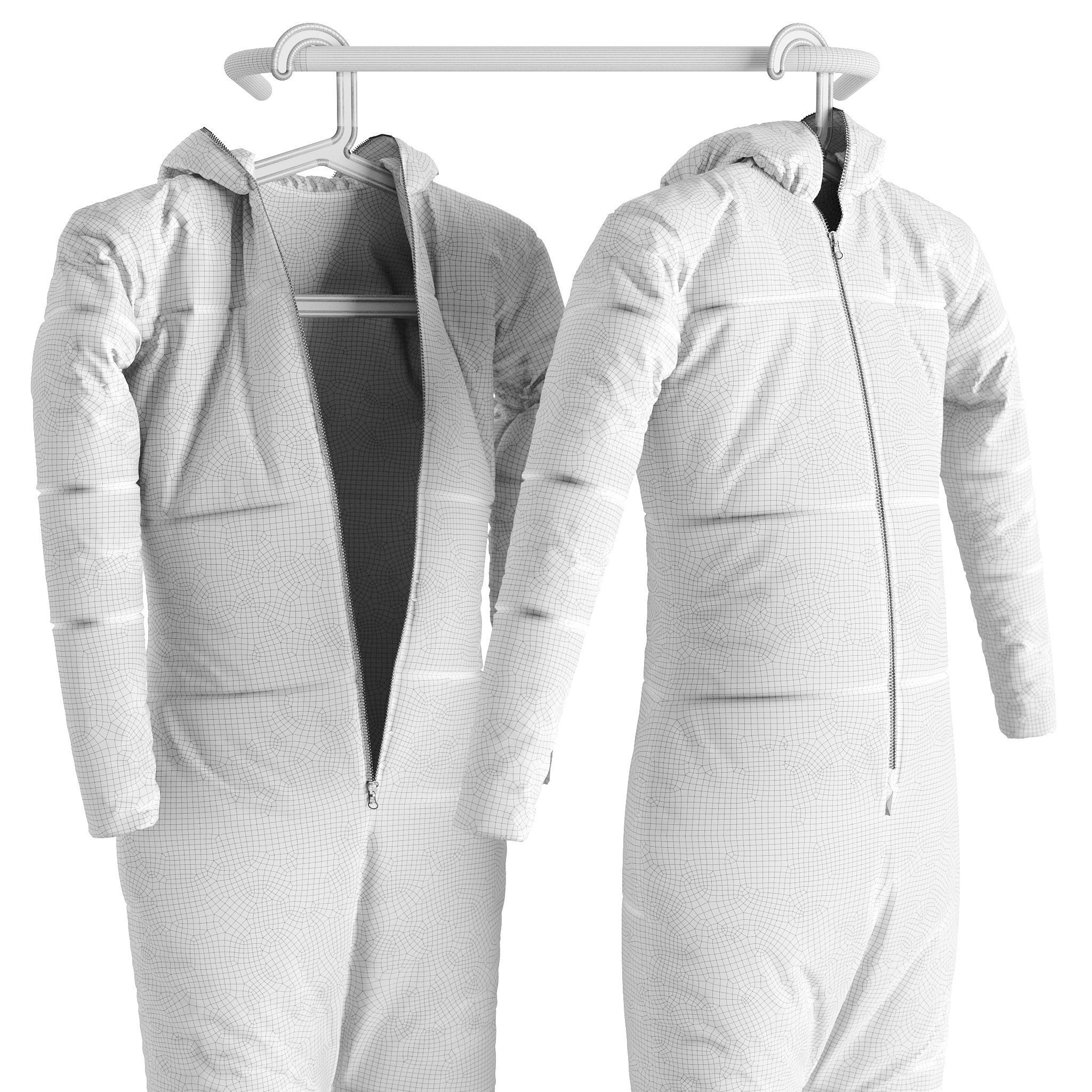 Richard Quinn Overall On A Hanger 3D model_3