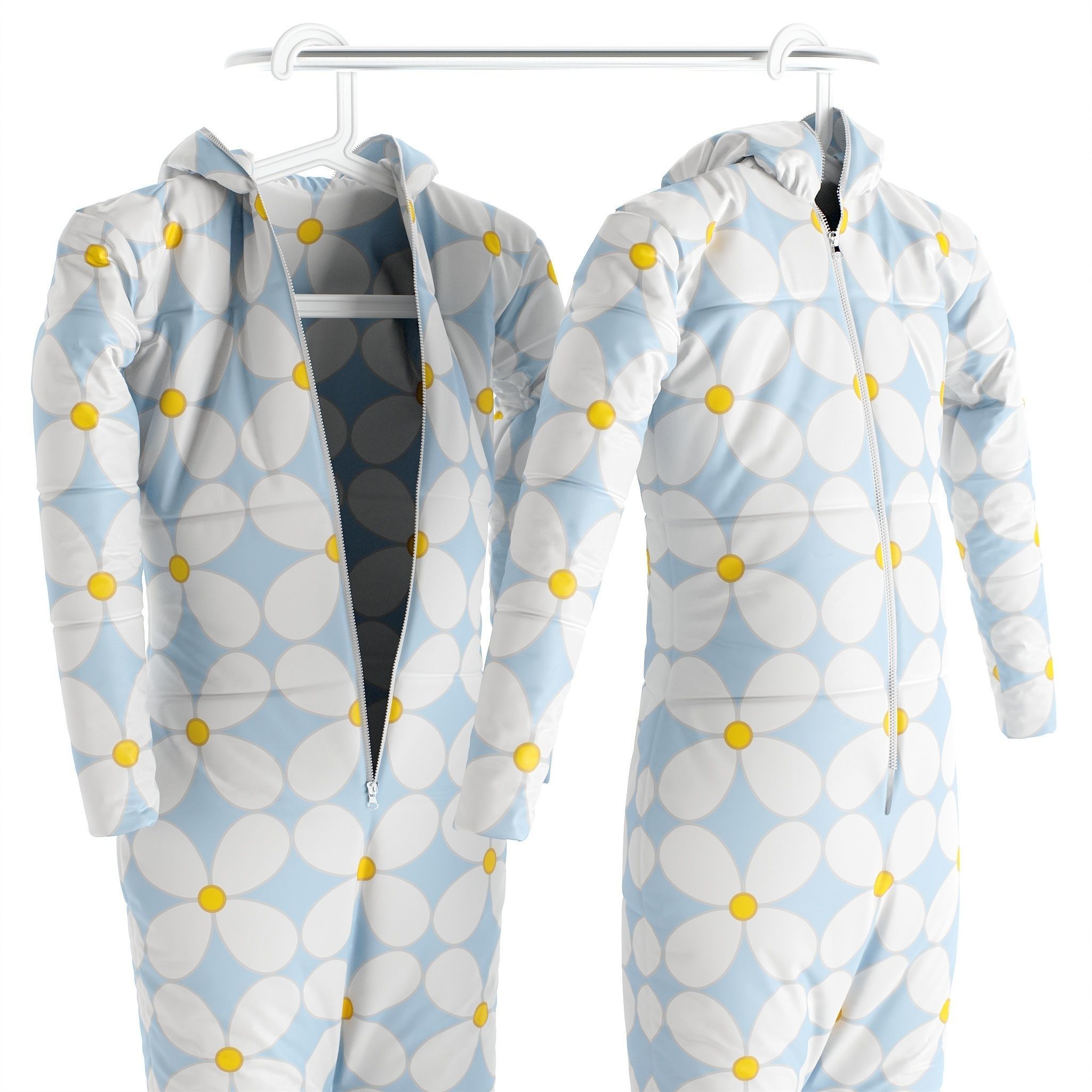 Richard Quinn Overall On A Hanger 3D model_2