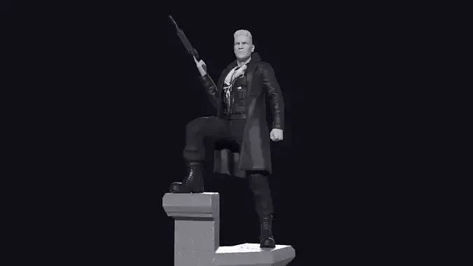 Punisher 3d Print Statue 3D print model