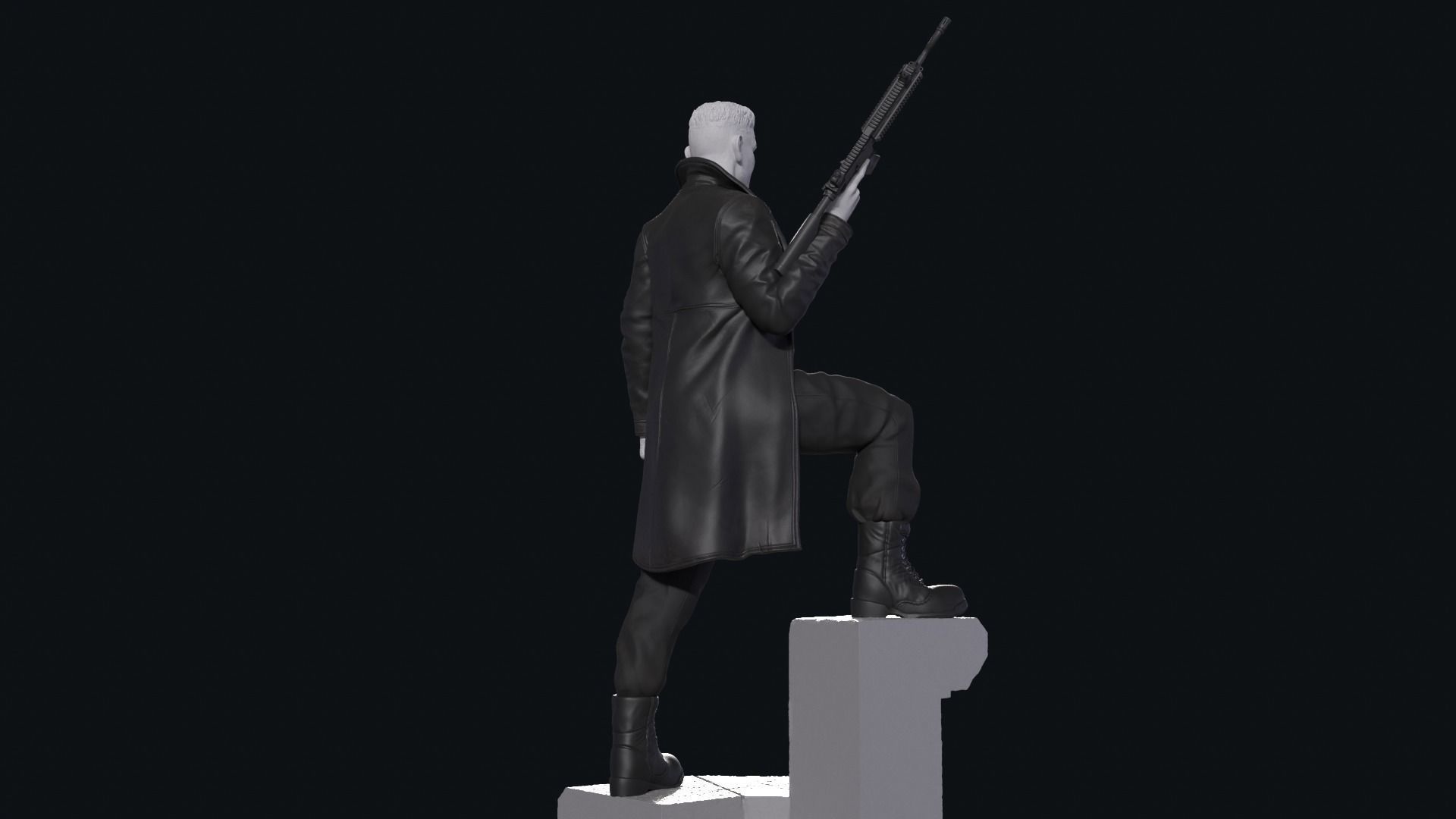 Punisher 3d Print Statue 3D print model_2