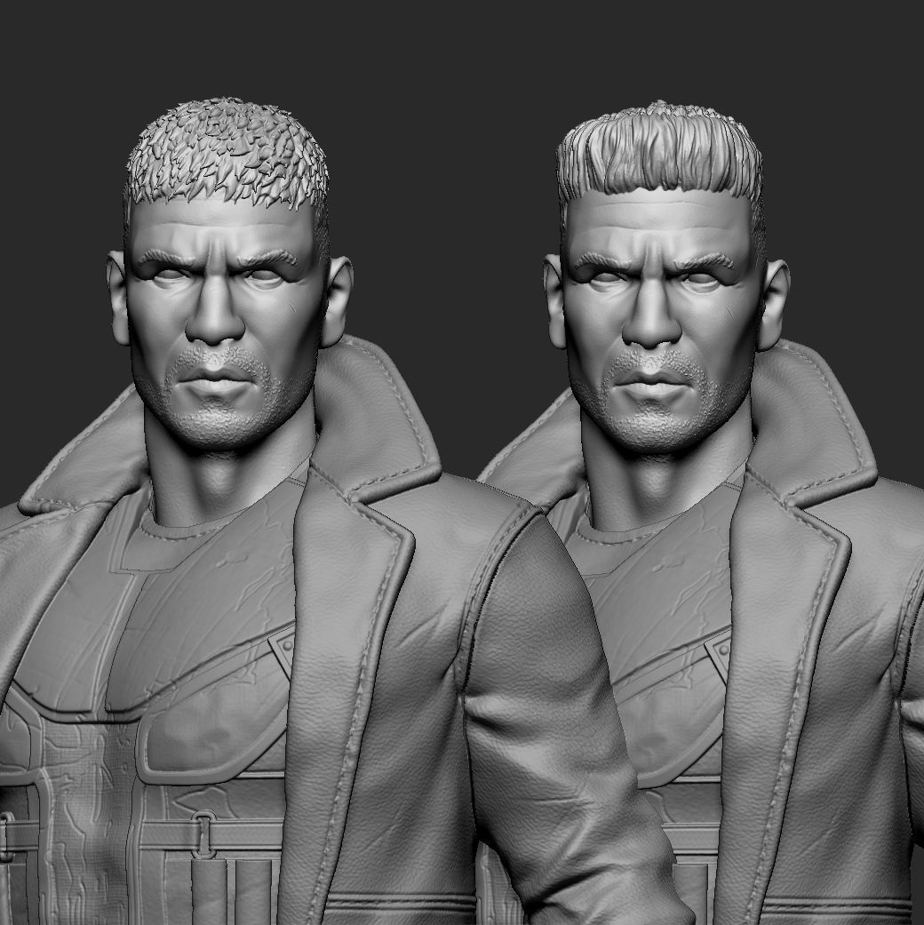 Daredevil and Punisher 3D Printable Statues Bundle 3D print model_5