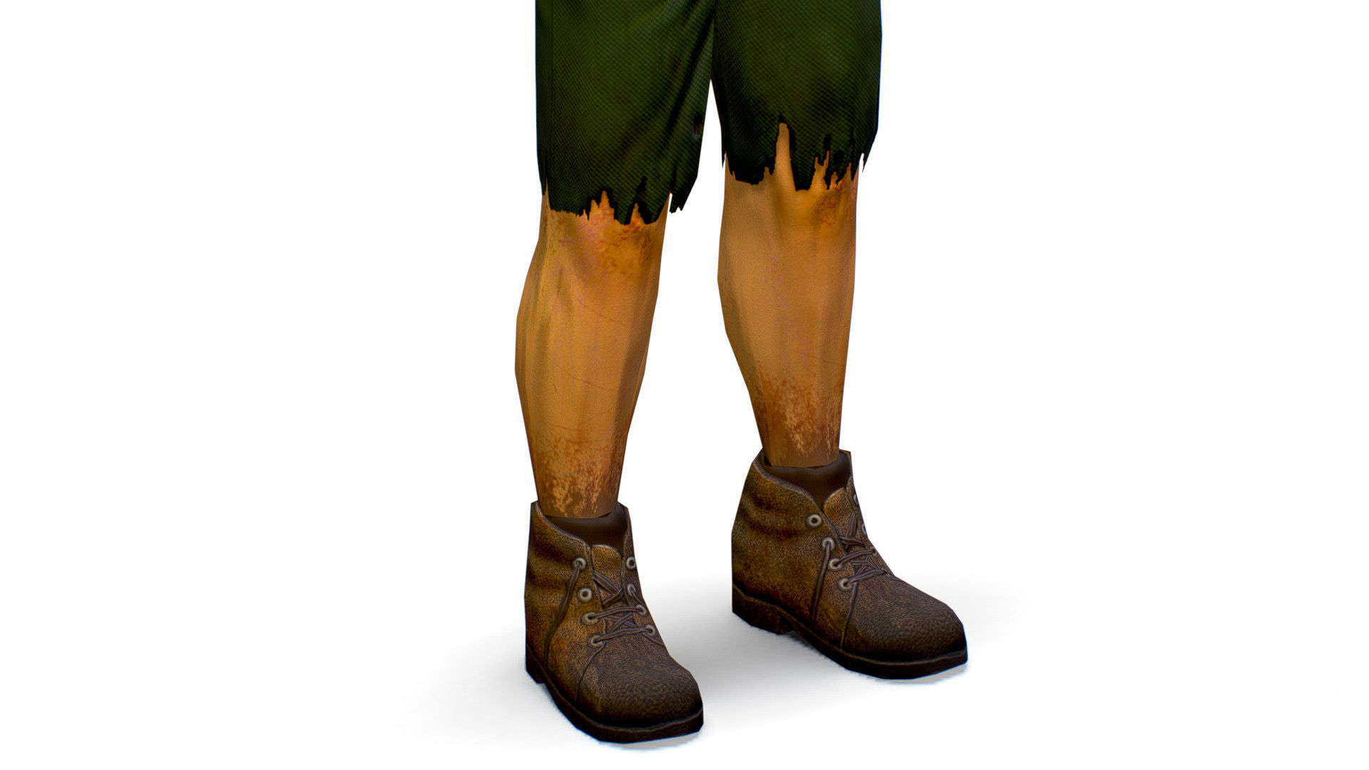 Man Slave Criminal Male Prisoner Lowpoly 3d Model Low-poly 3D model_10