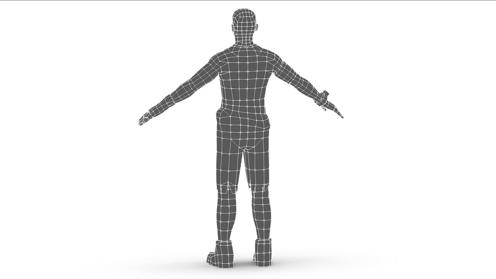 Man Slave Criminal Male Prisoner Lowpoly 3d Model Low-poly 3D model_15