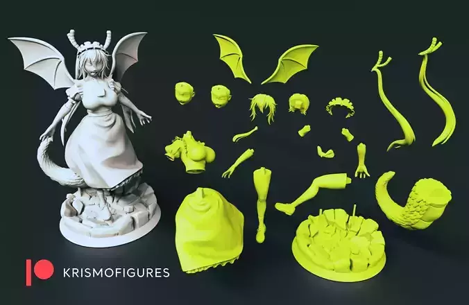 Tohru - Dragon maid             3d print 3D print model