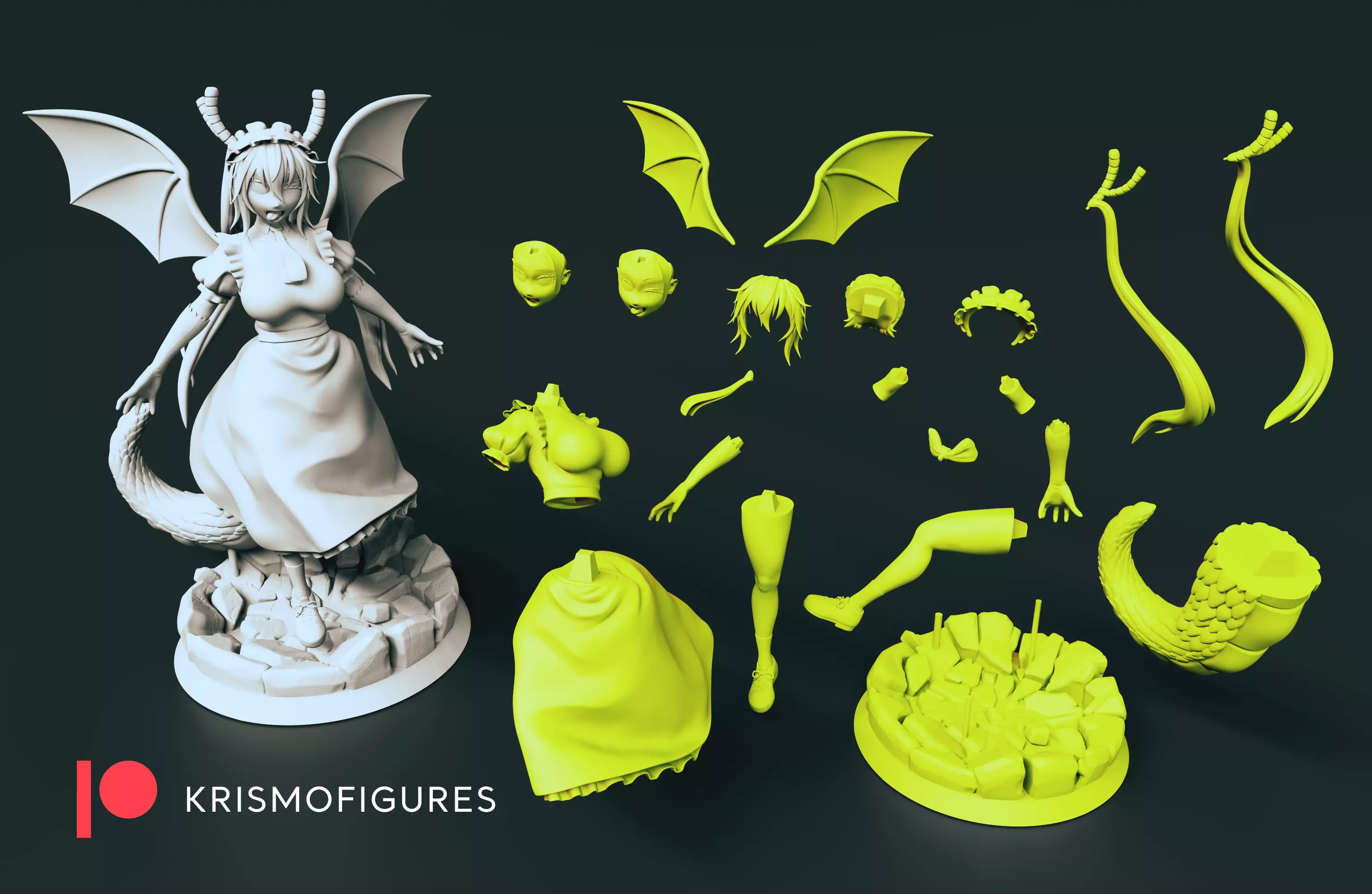 Tohru - Dragon maid             3d print 3D print model_0