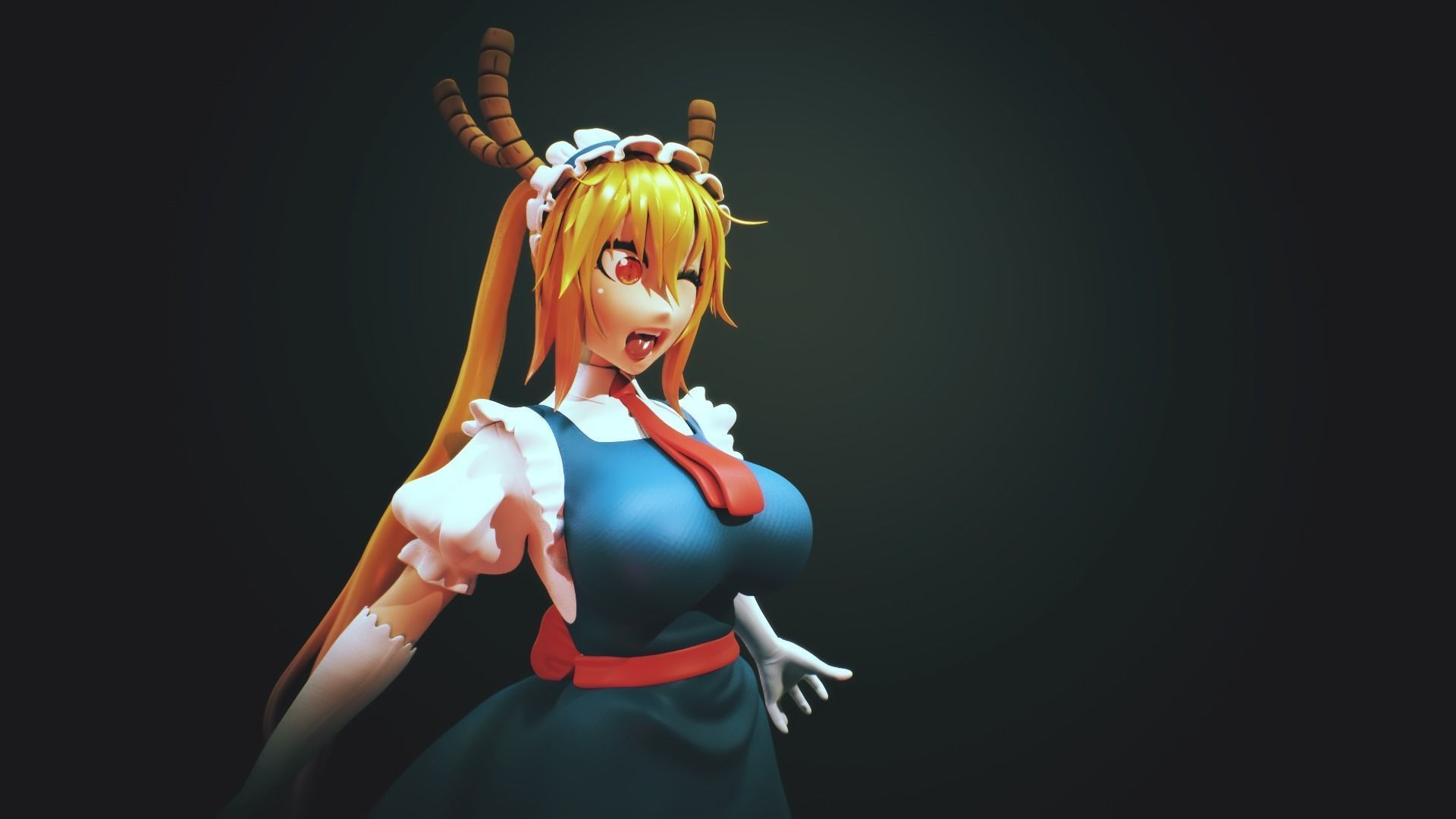 Tohru - Dragon maid             3d print 3D print model_4