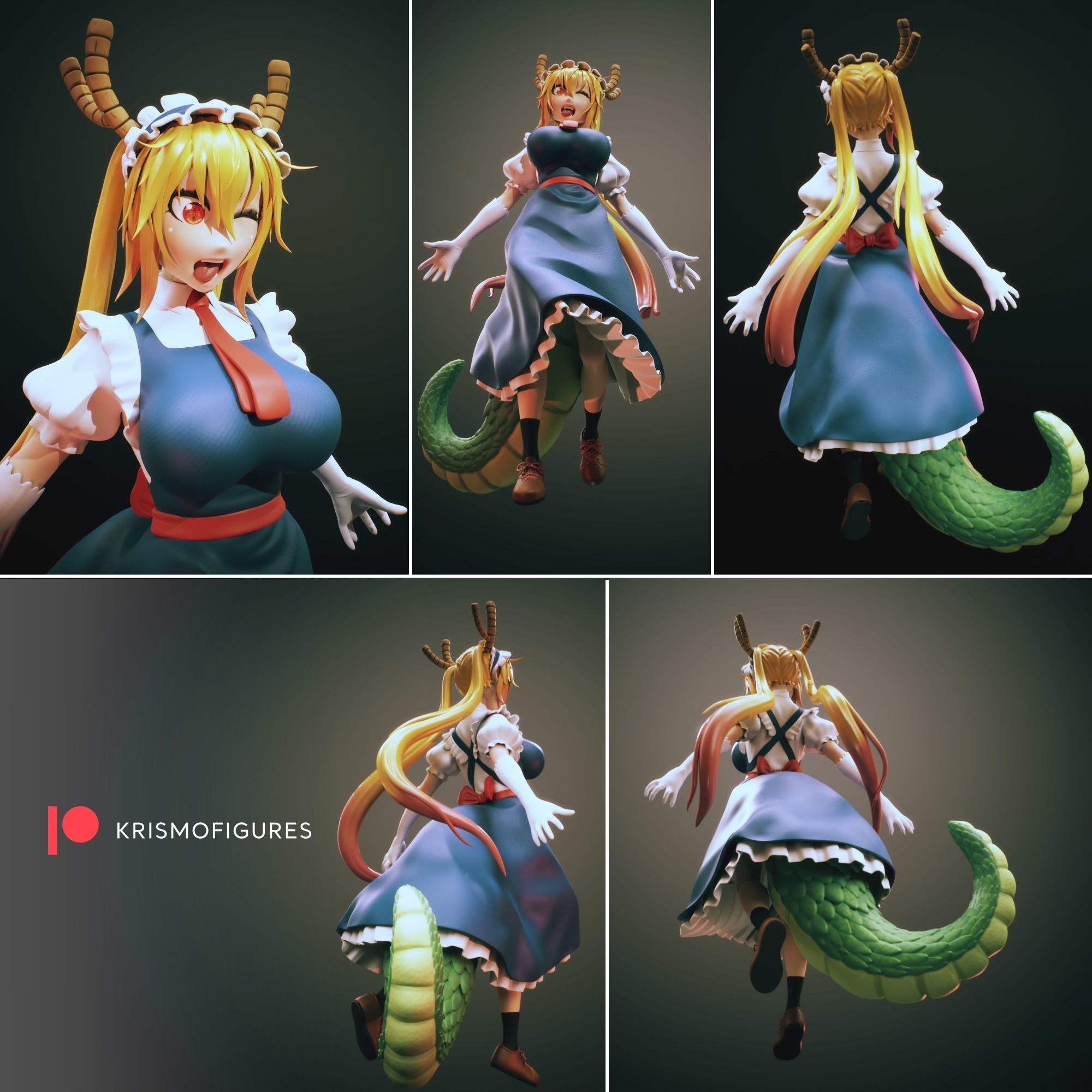 Tohru - Dragon maid             3d print 3D print model_3