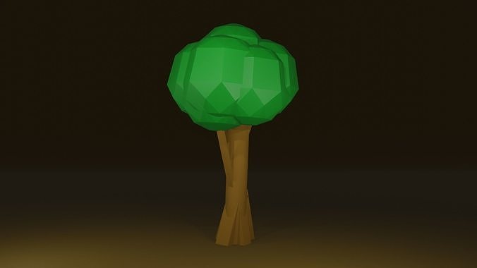 Low Poly Tree Low-poly 3D model