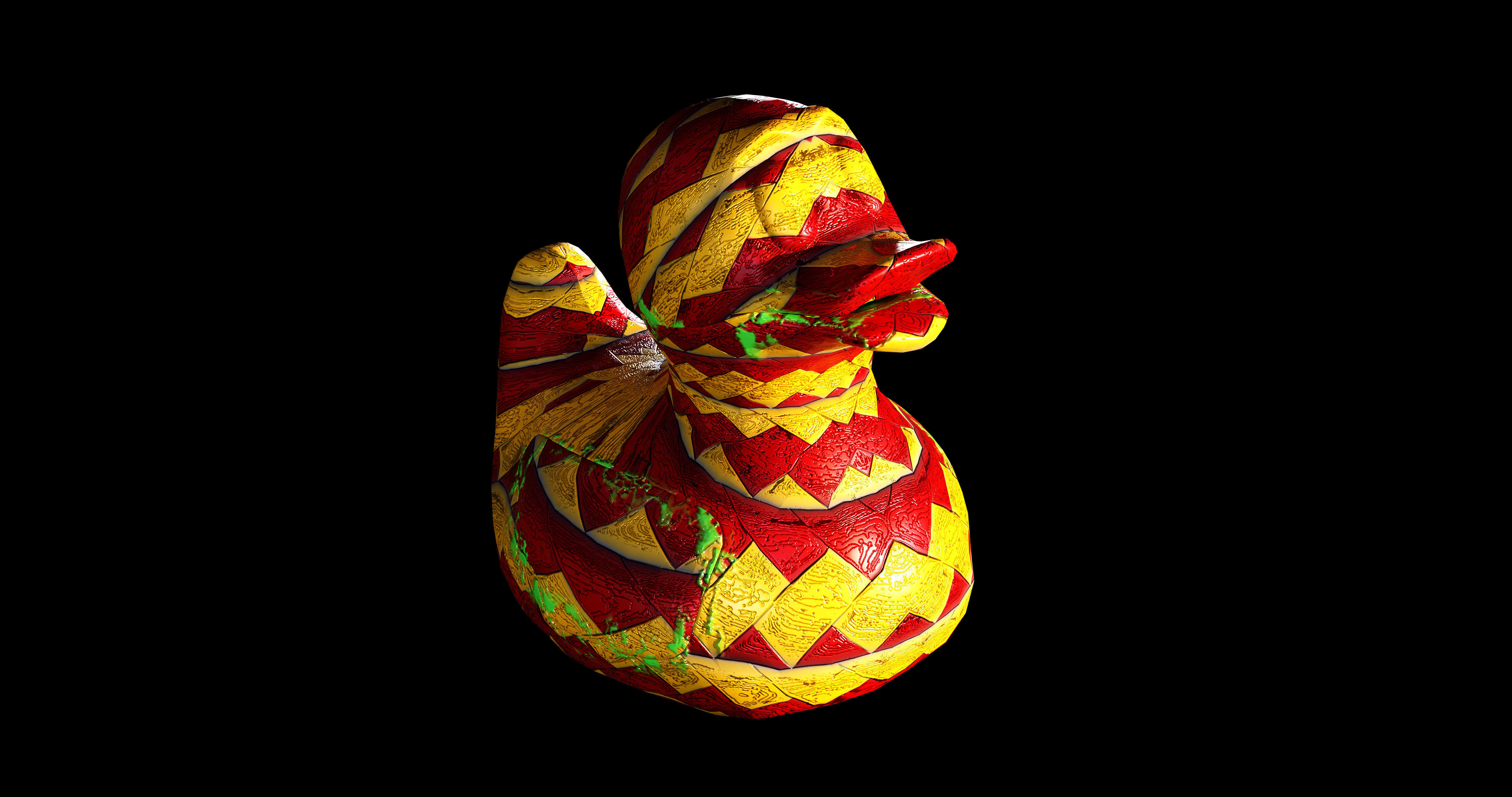 Duck Turret  Low-poly 3D model_7