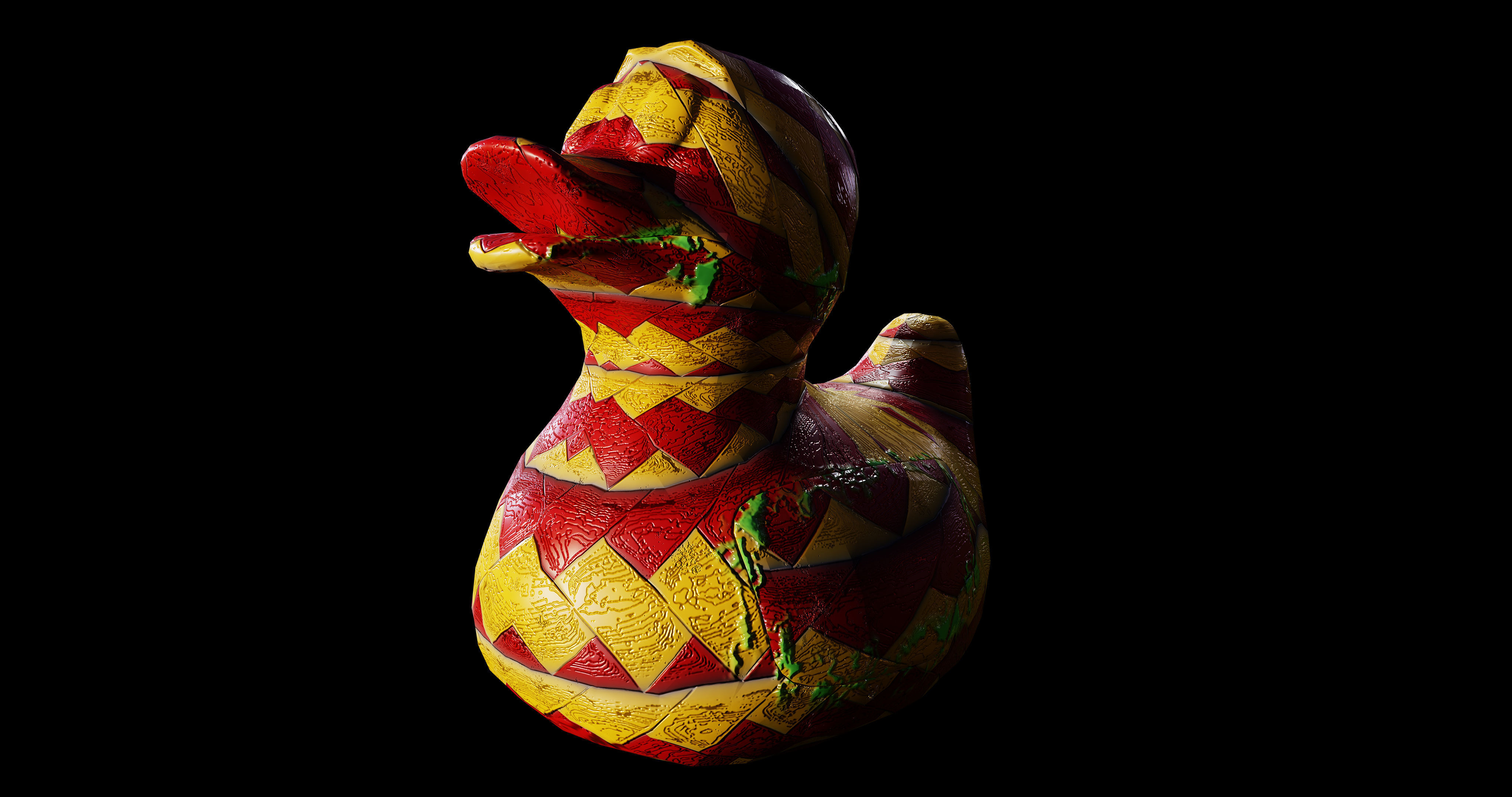 Duck Turret  Low-poly 3D model_4