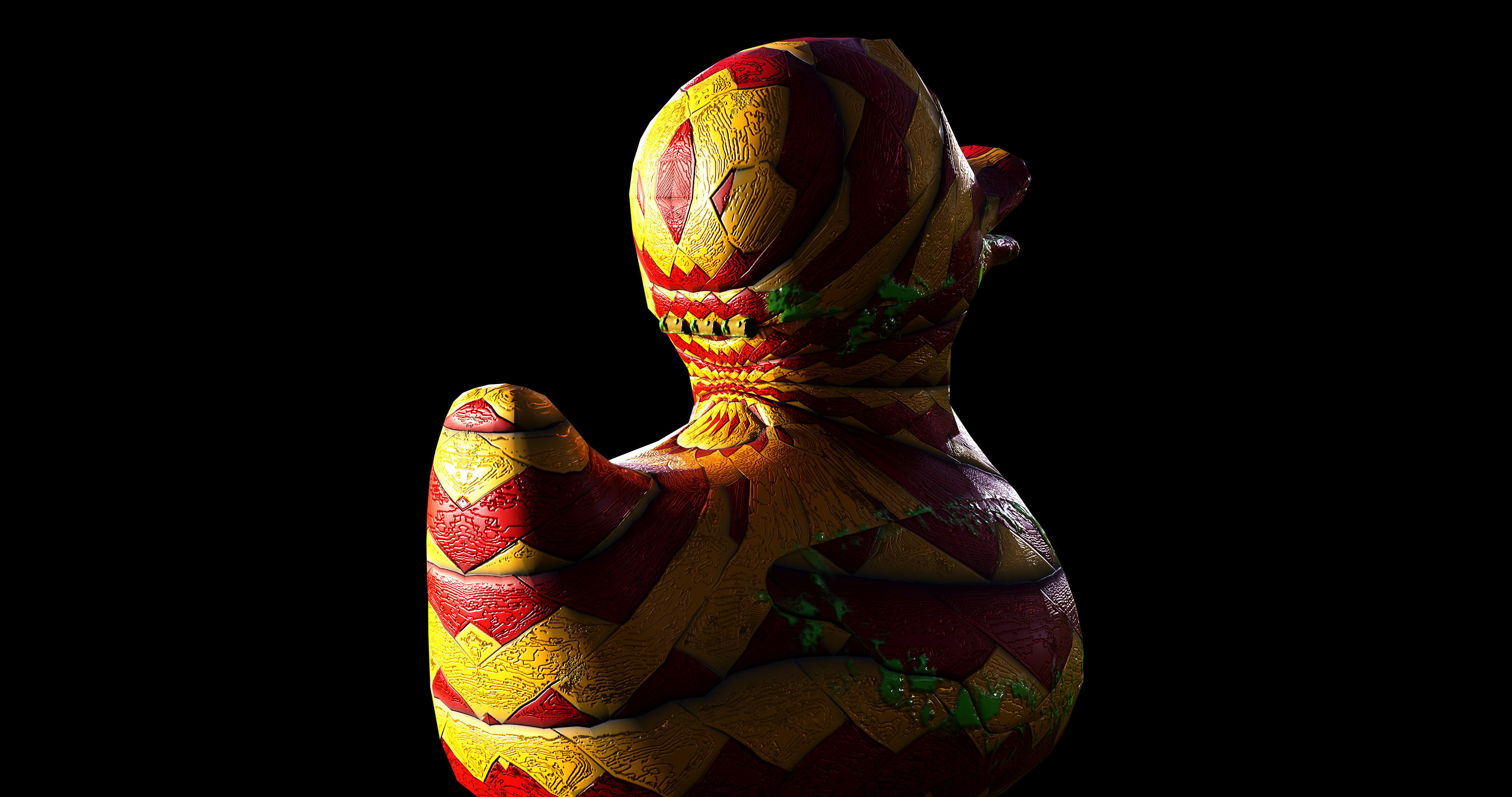 Duck Turret  Low-poly 3D model_6