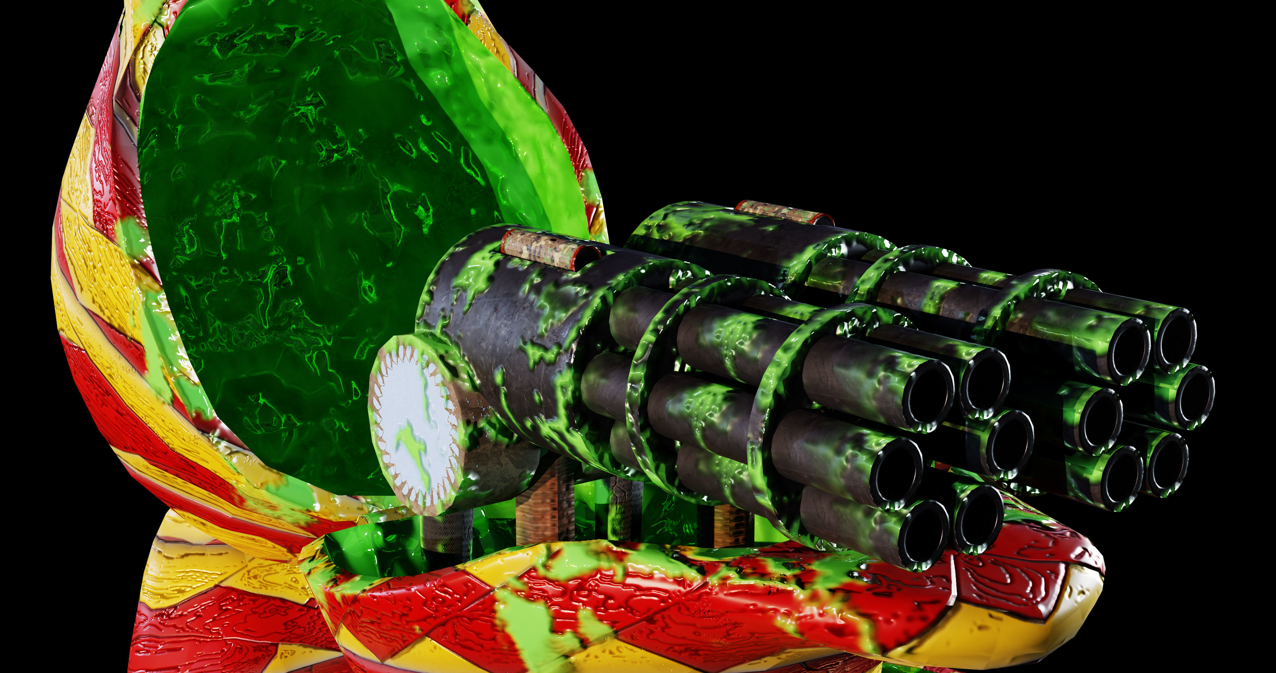 Duck Turret  Low-poly 3D model_3