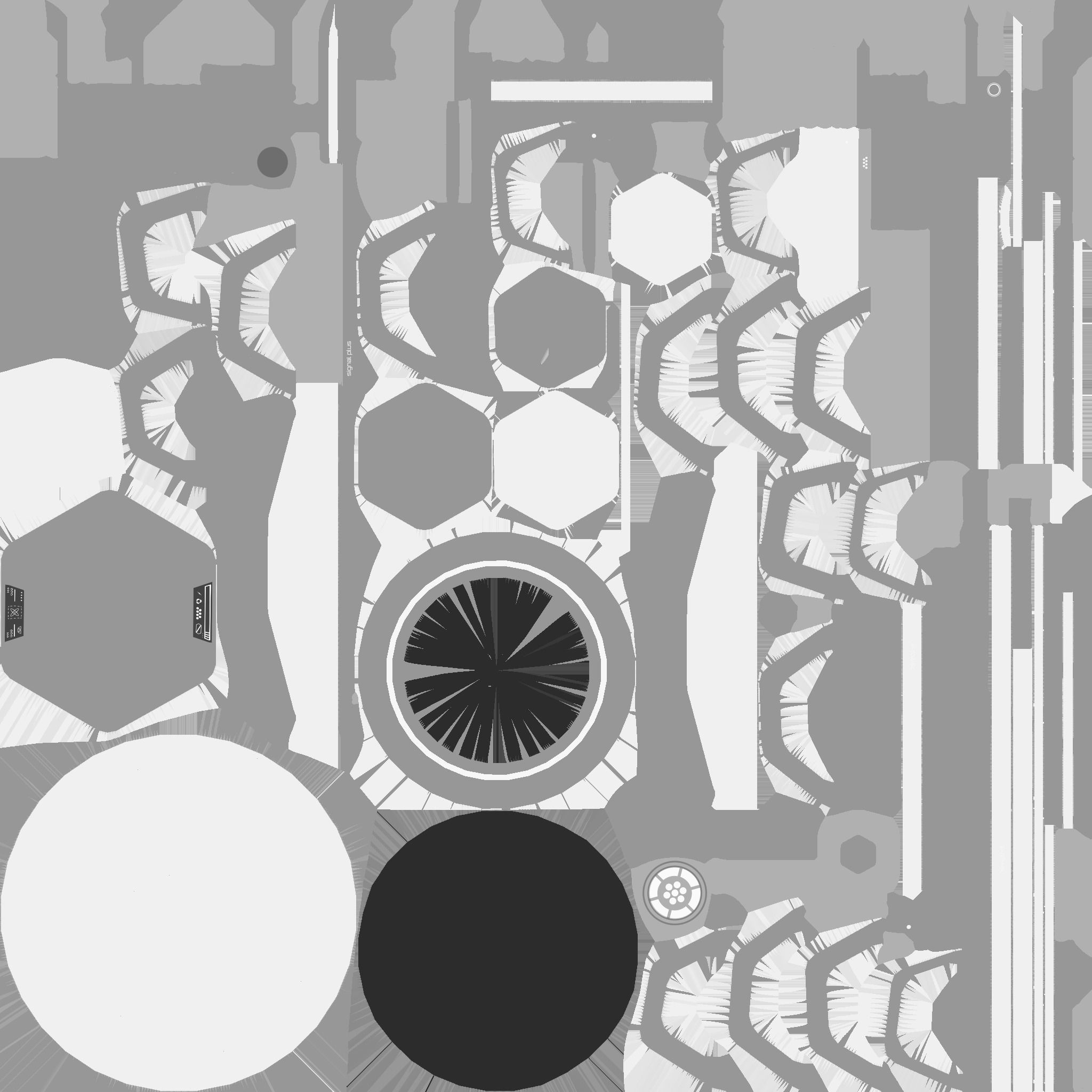 SciFi Antenna Tower A02 White Gray - Sci Fi Exterior Design Low-poly 3D model_20