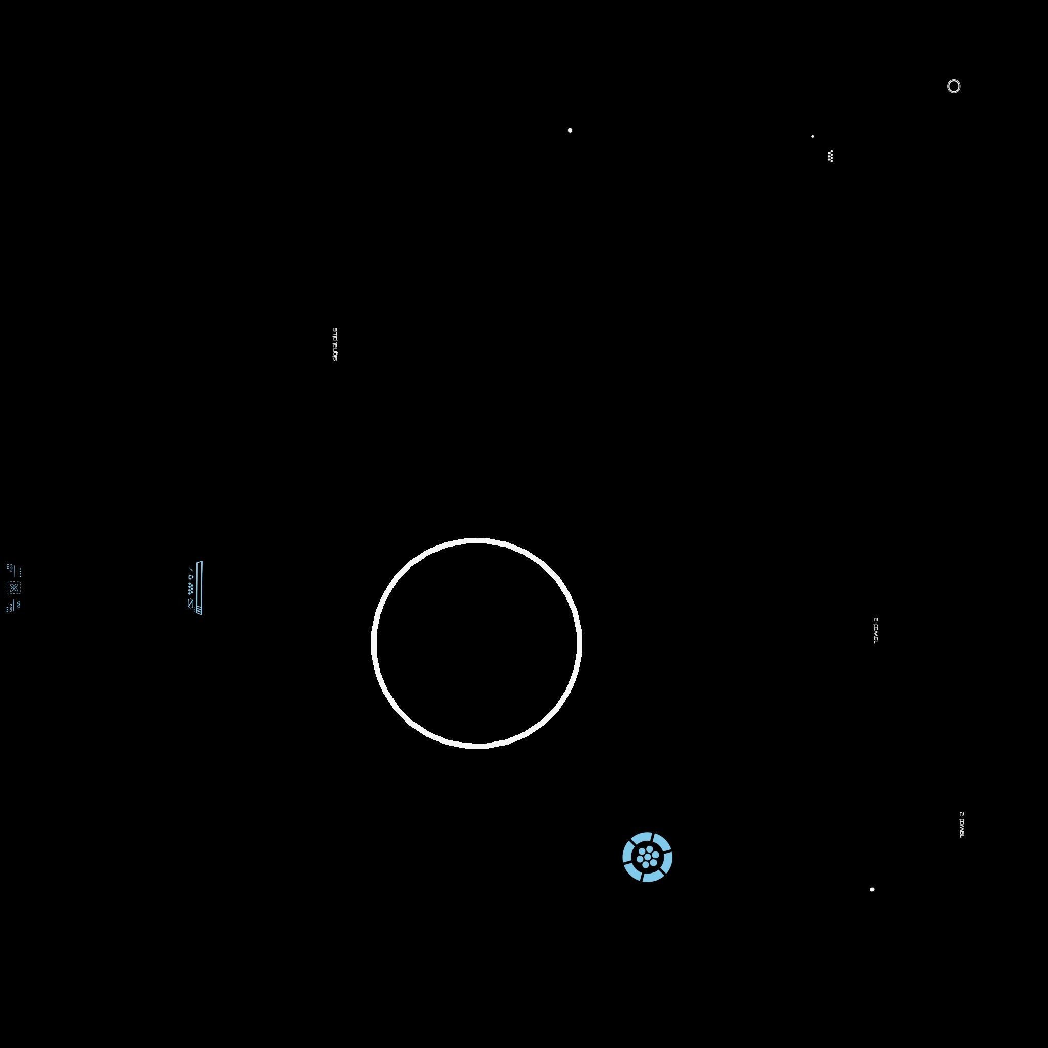 SciFi Antenna Tower A03 Blue - Sci Fi Exterior Design Low-poly 3D model_21