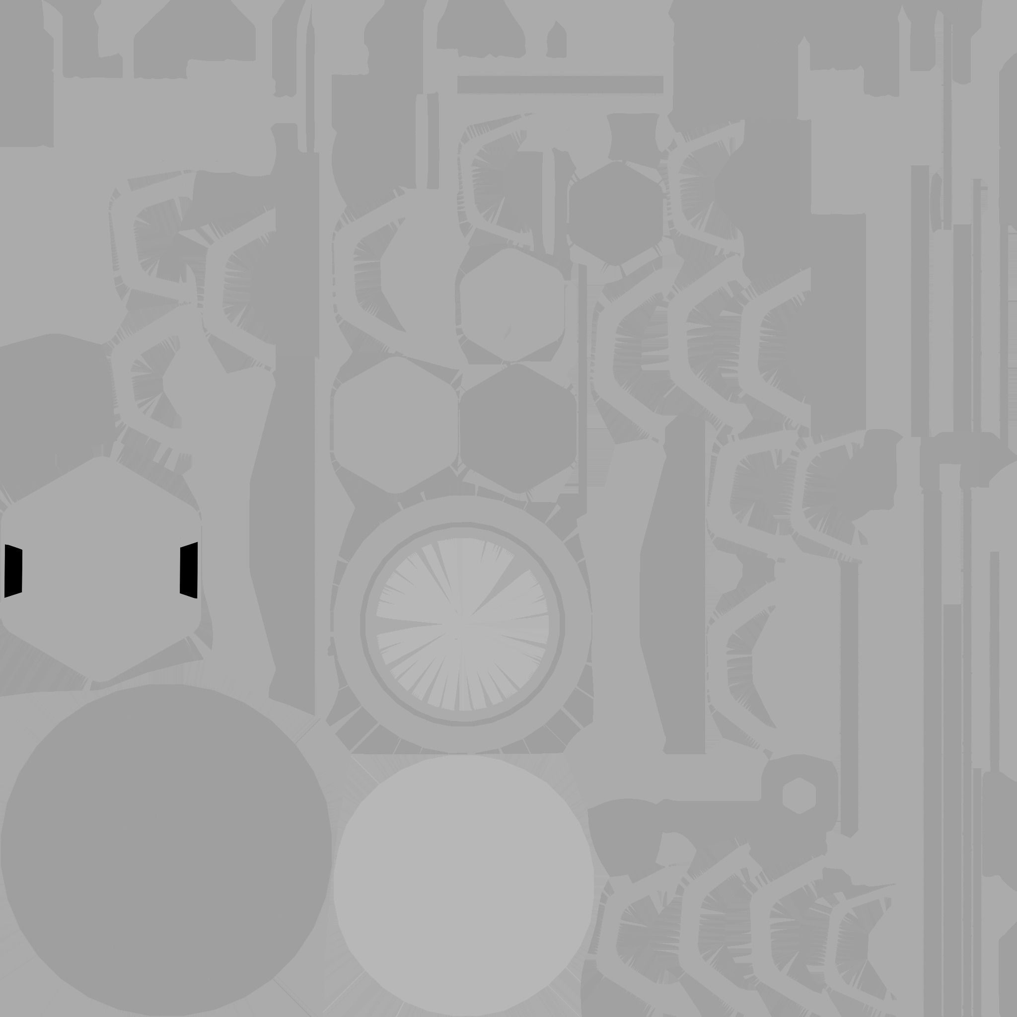 SciFi Antenna Tower A03 Blue - Sci Fi Exterior Design Low-poly 3D model_23