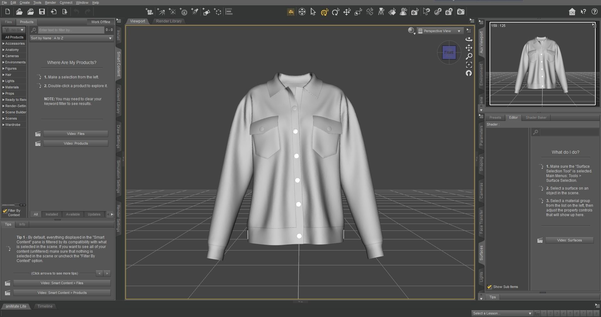 Icon Denim Jacket 3D model_15