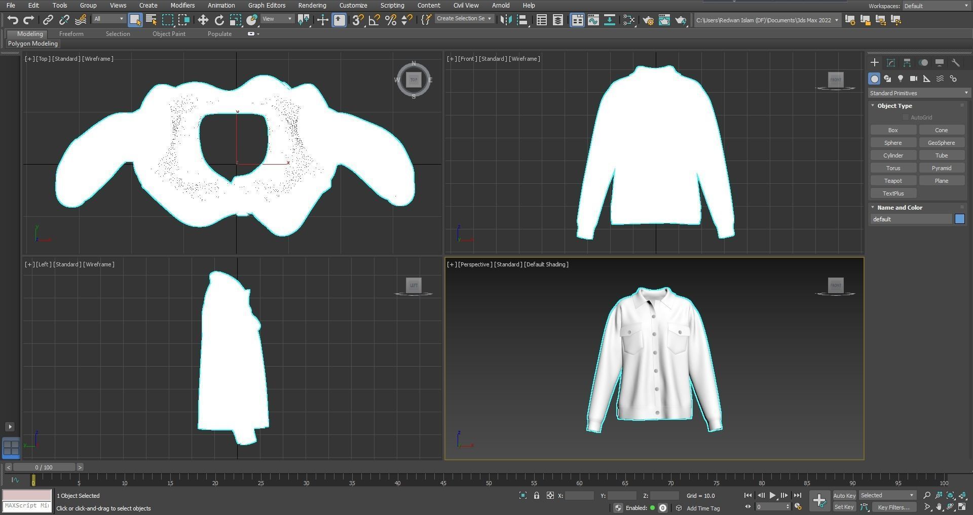 Icon Denim Jacket 3D model_13