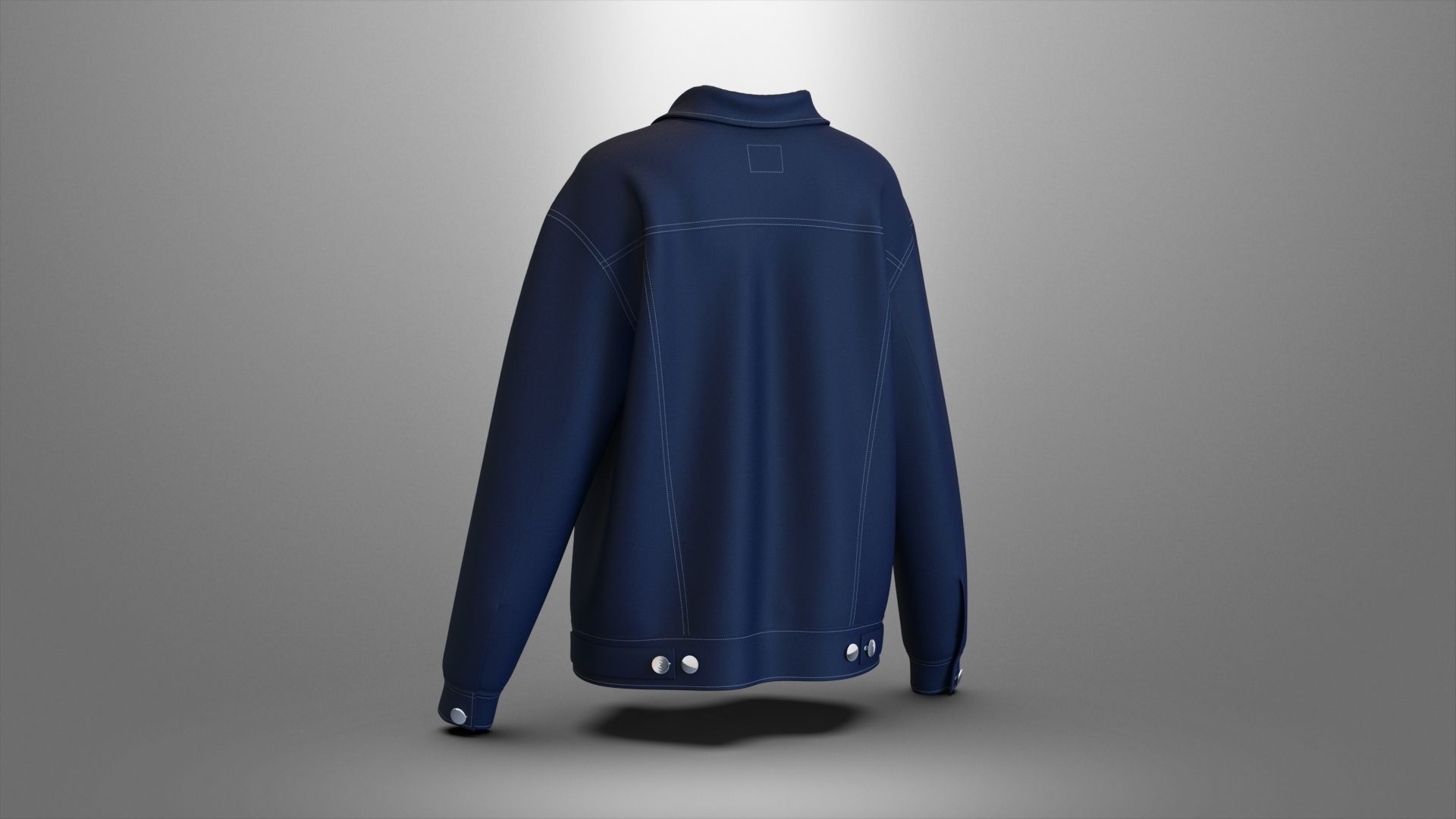 Icon Denim Jacket 3D model_8
