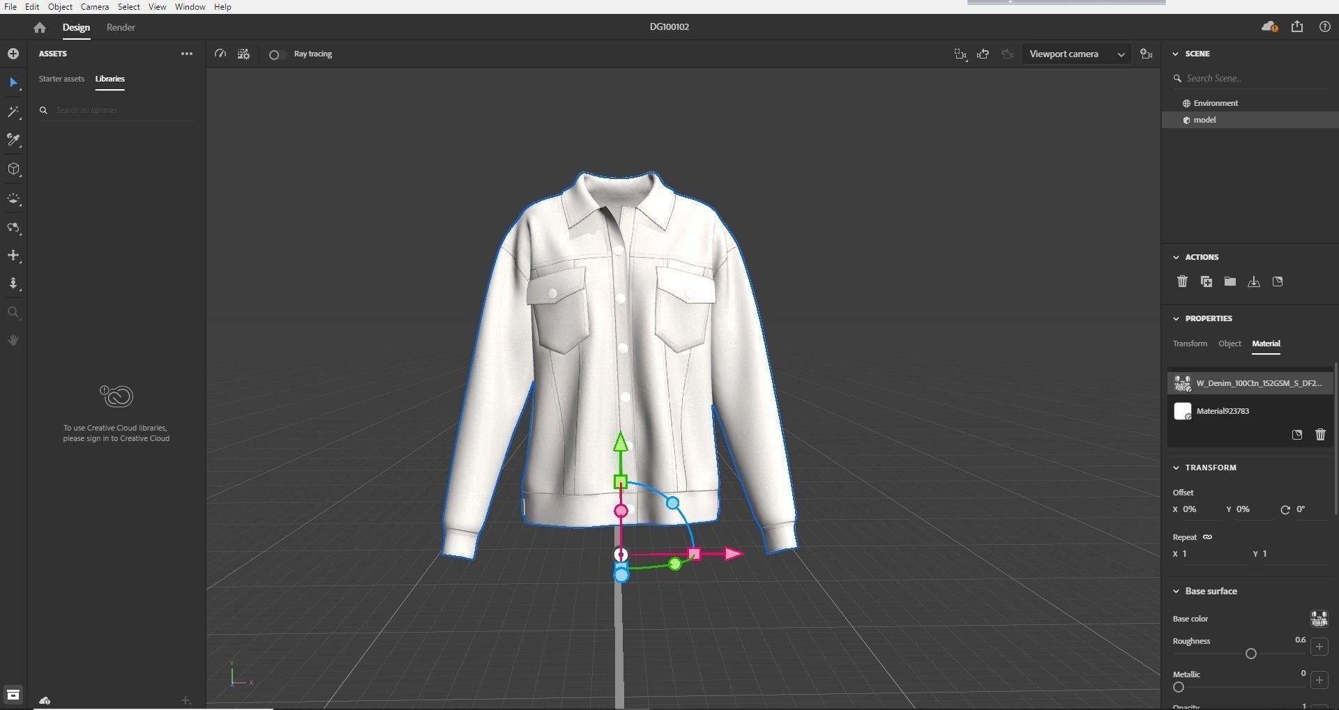 Icon Denim Jacket 3D model_18