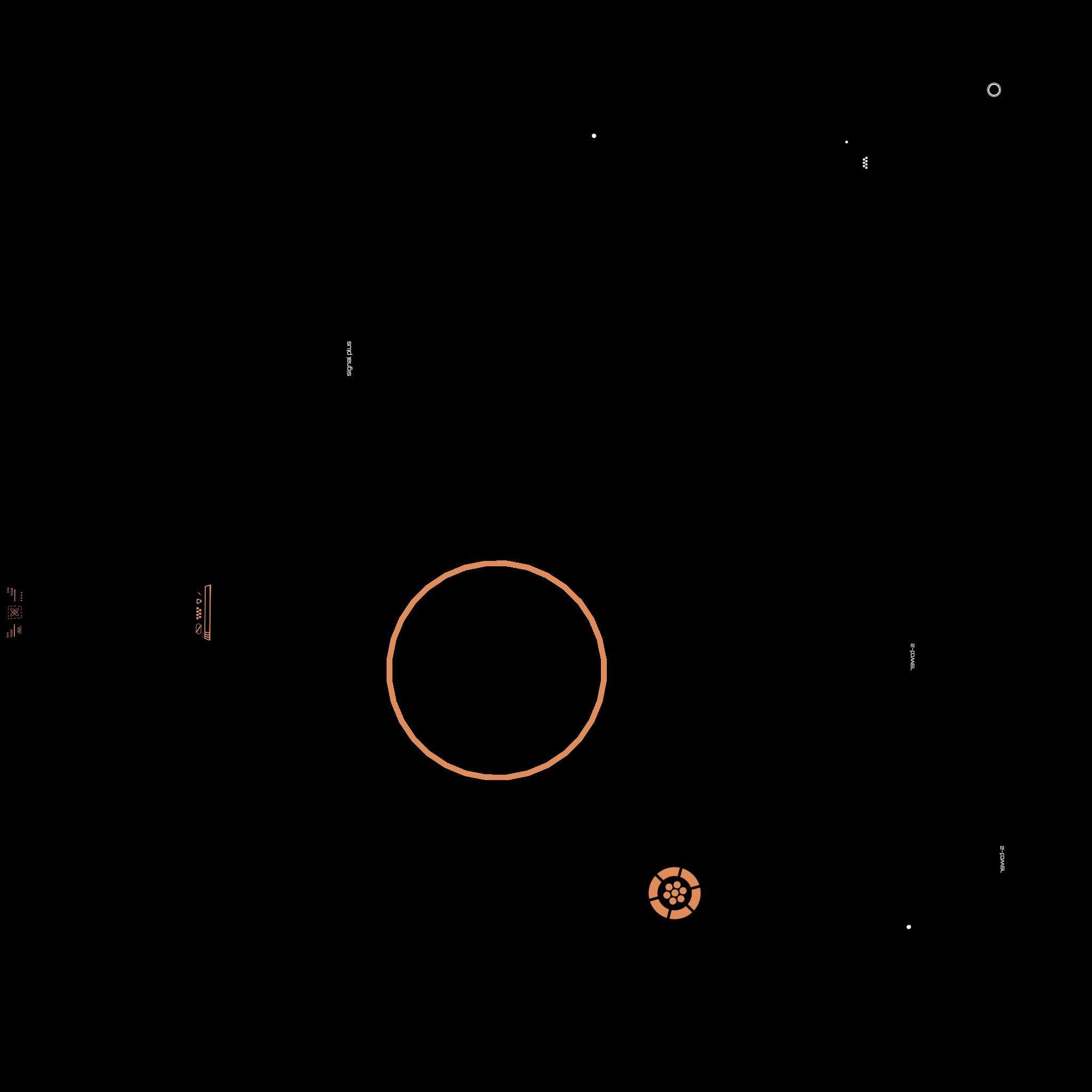 SciFi Antenna Tower A04 Orange - Sci Fi Exterior Design Low-poly 3D model_21