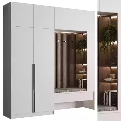 Hallway Furniture set 03 Low-poly 3D model Hallway Furniture set 03 Low-poly 3D model