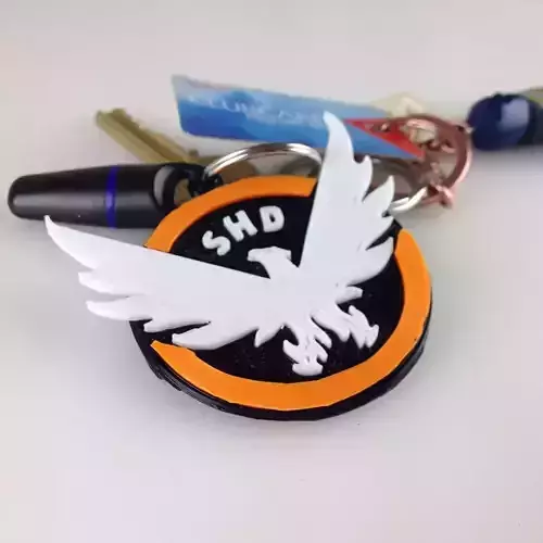 The Division Key Ring 3D print model