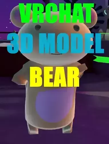 VRChat 3D Bear Model Avatar