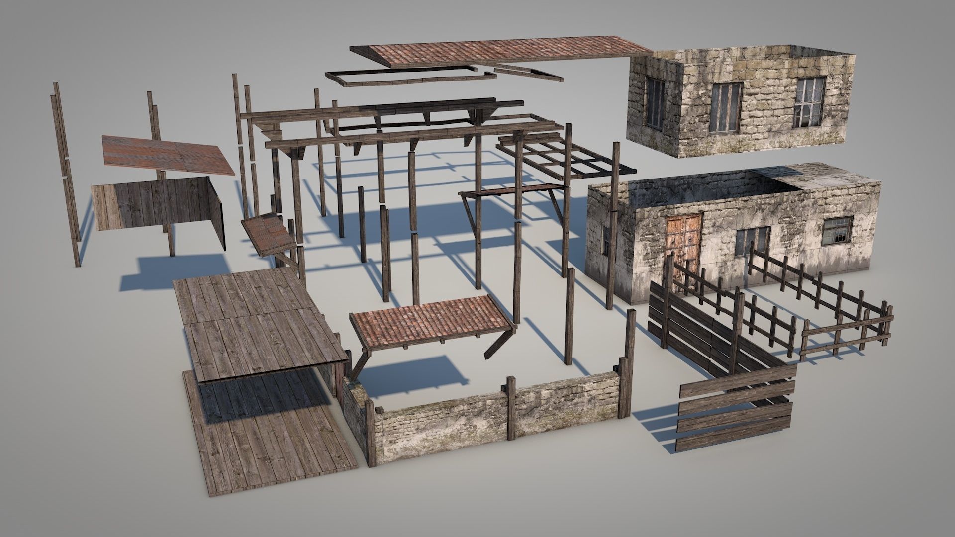 Anatolian Village House 3 Low-poly 3D model_8