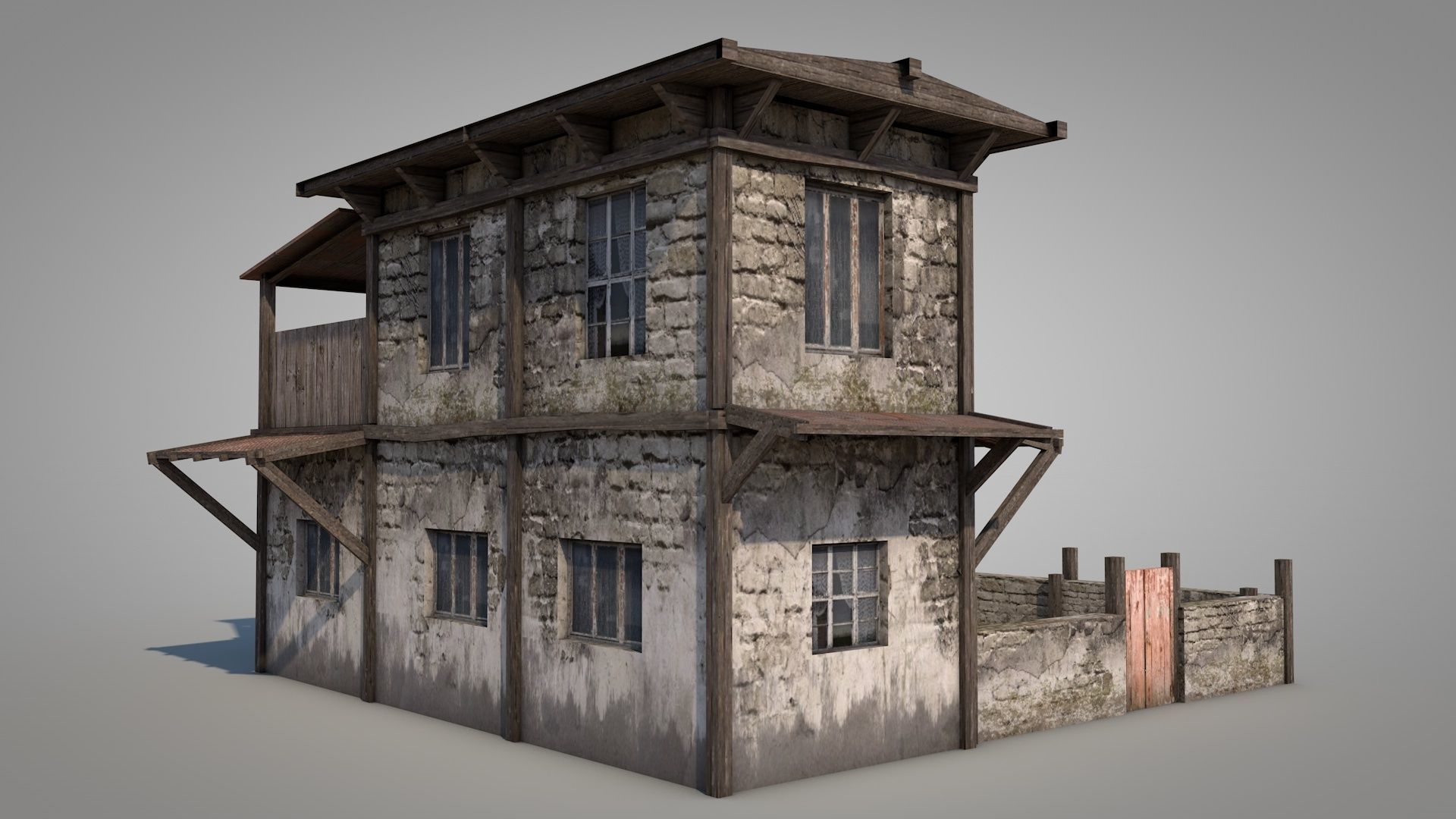Anatolian Village House 3 Low-poly 3D model_5