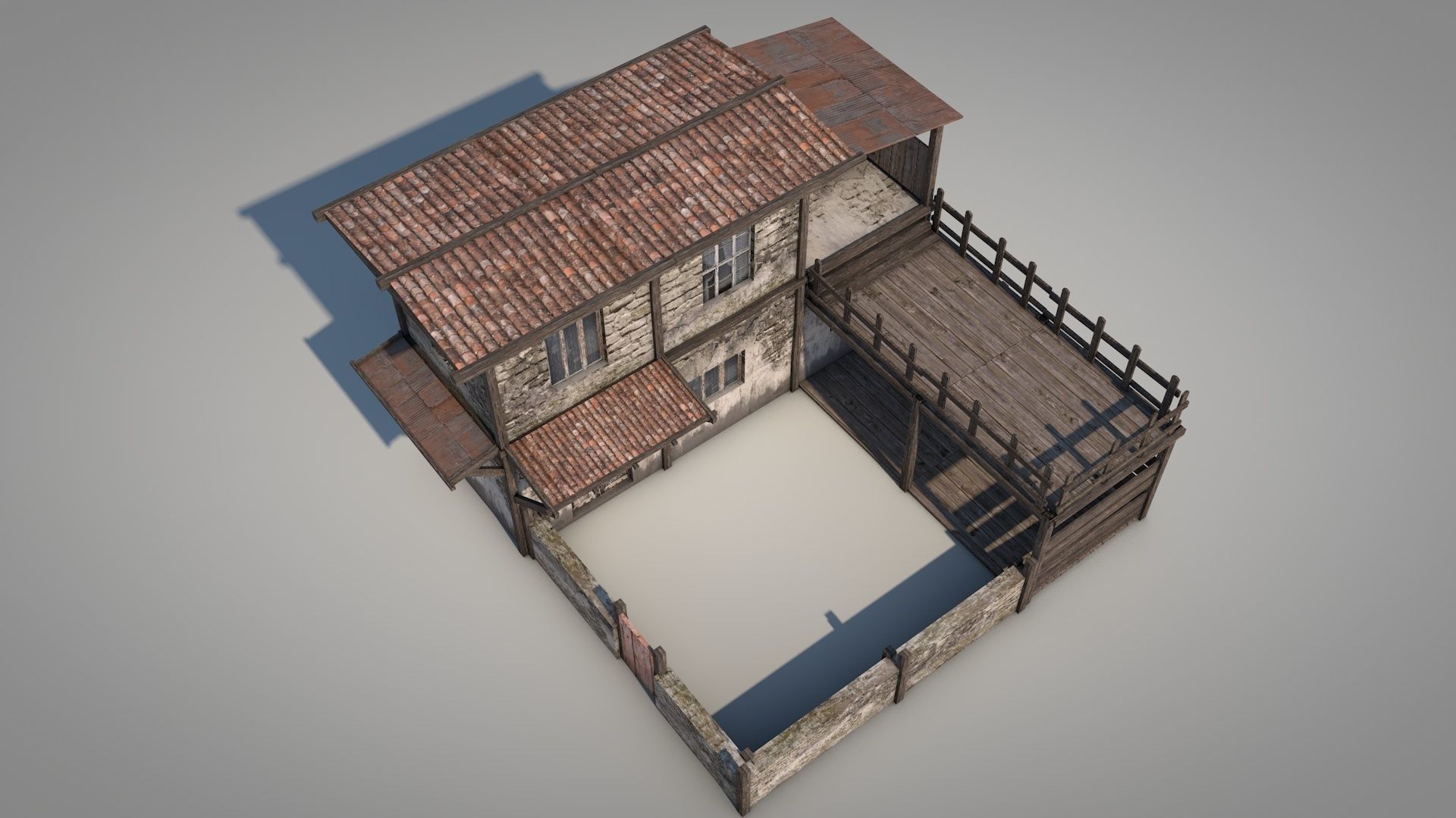 Anatolian Village House 3 Low-poly 3D model_6